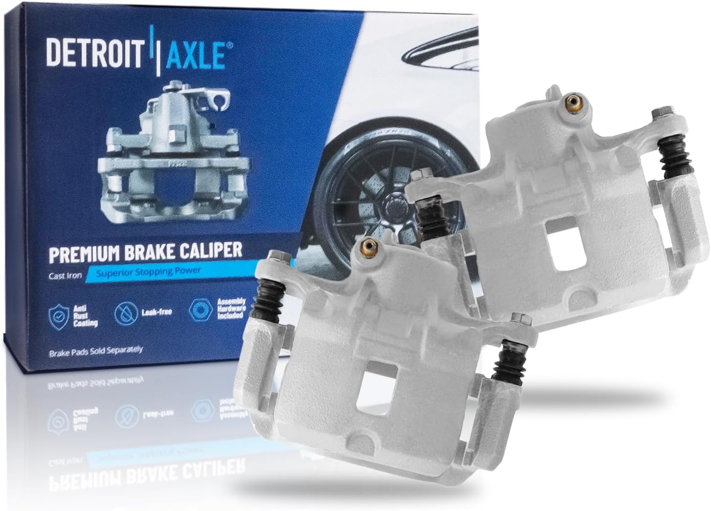 Pair Front Brake Calipers (Remanufactured)