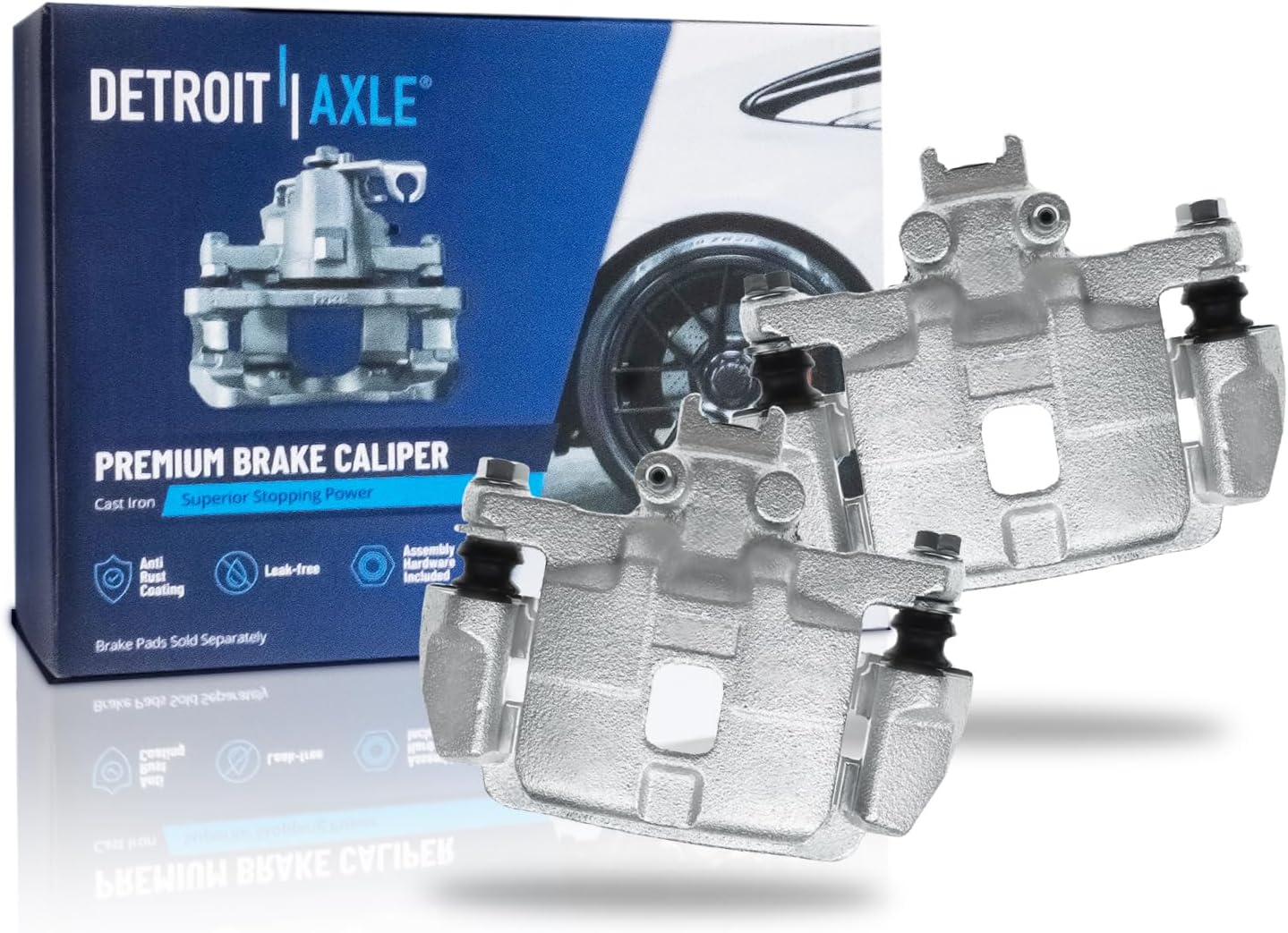 Pair Rear Brake Calipers (Remanufactured)
