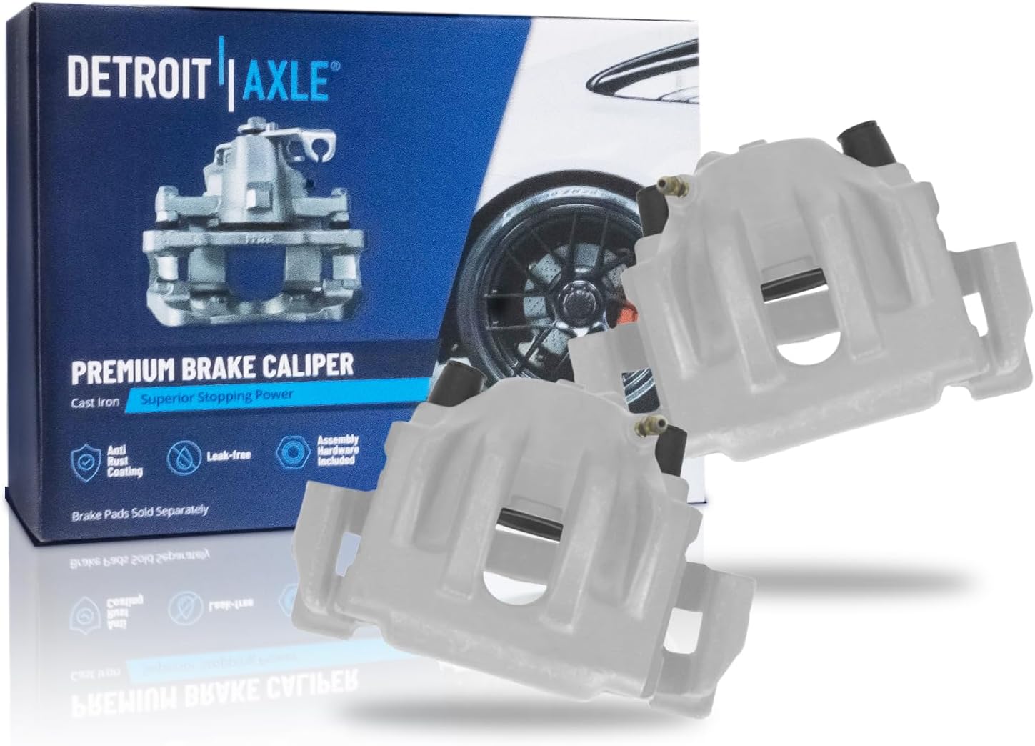 Pair Front Brake Calipers (Remanufactured)