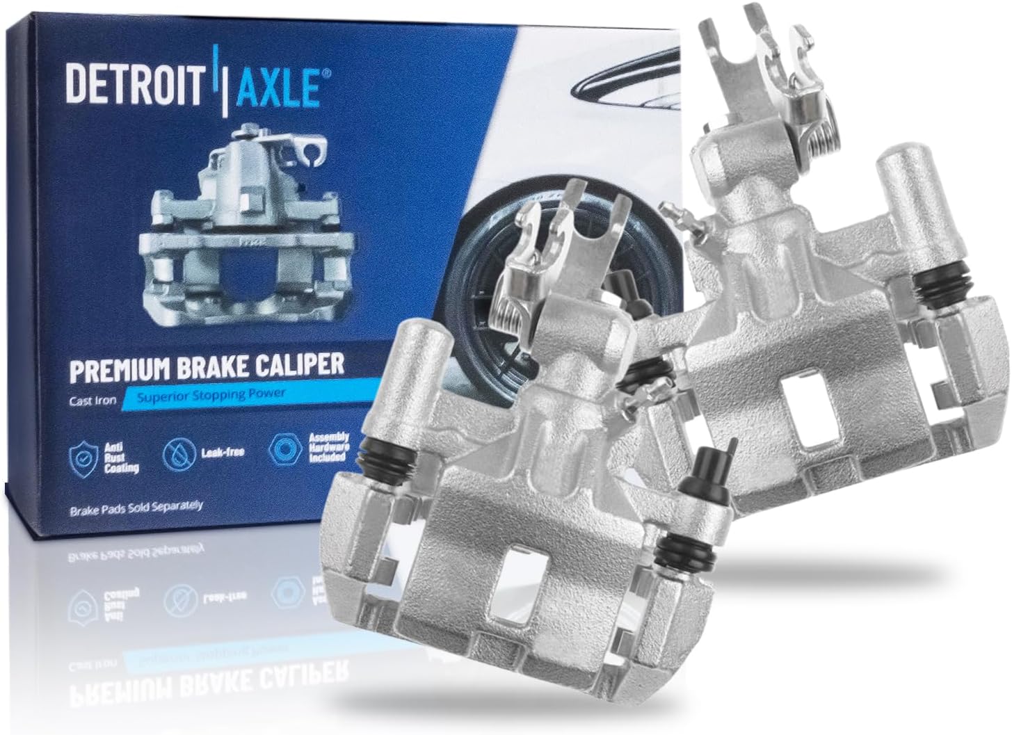 Pair Rear Brake Calipers (Remanufactured)