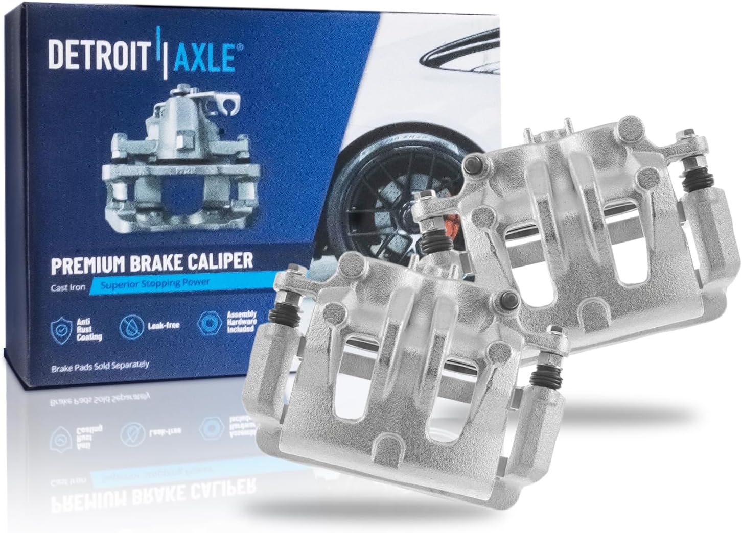 Pair Front Brake Calipers (Remanufactured)