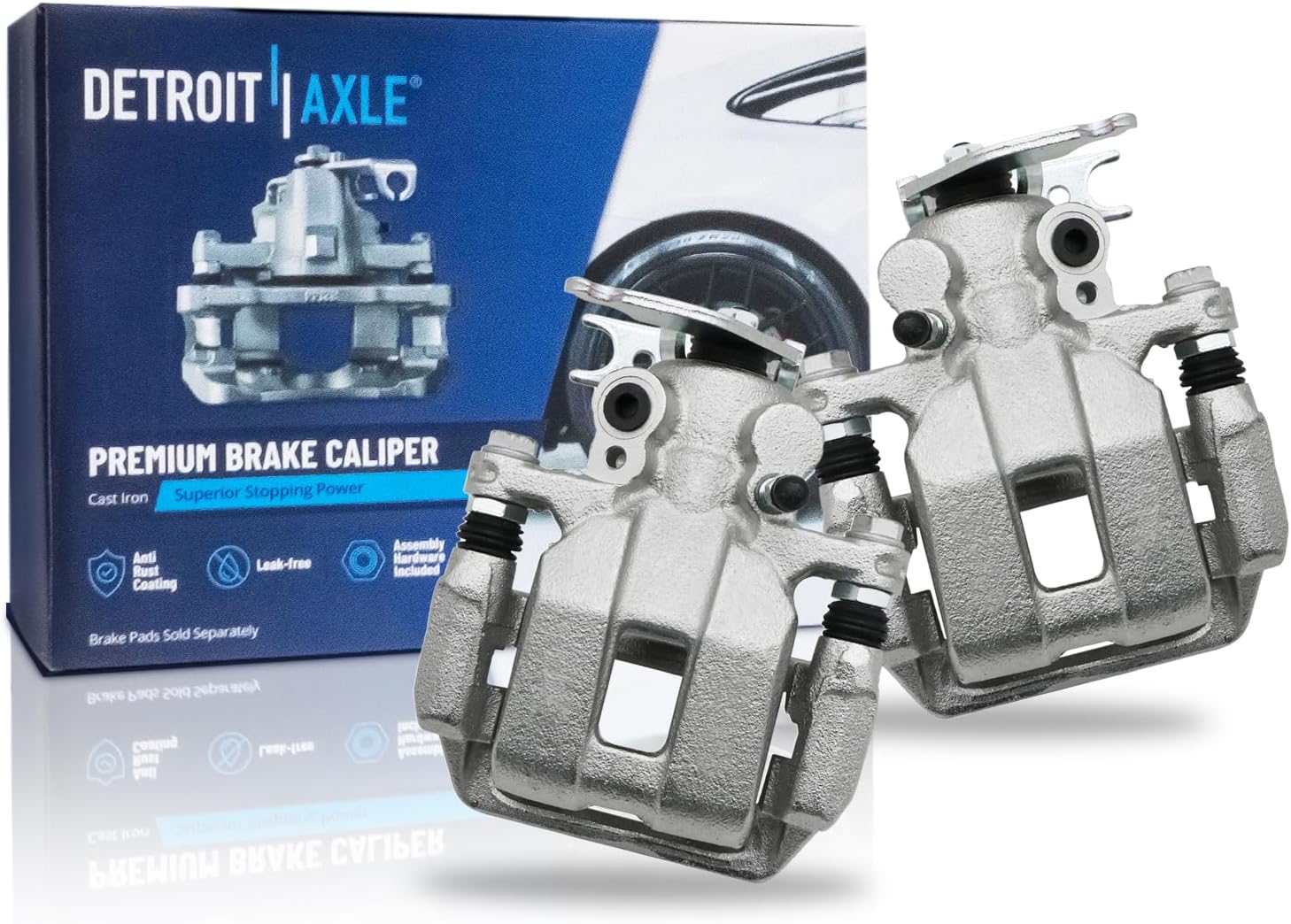 Pair Rear Brake Calipers (Remanufactured)
