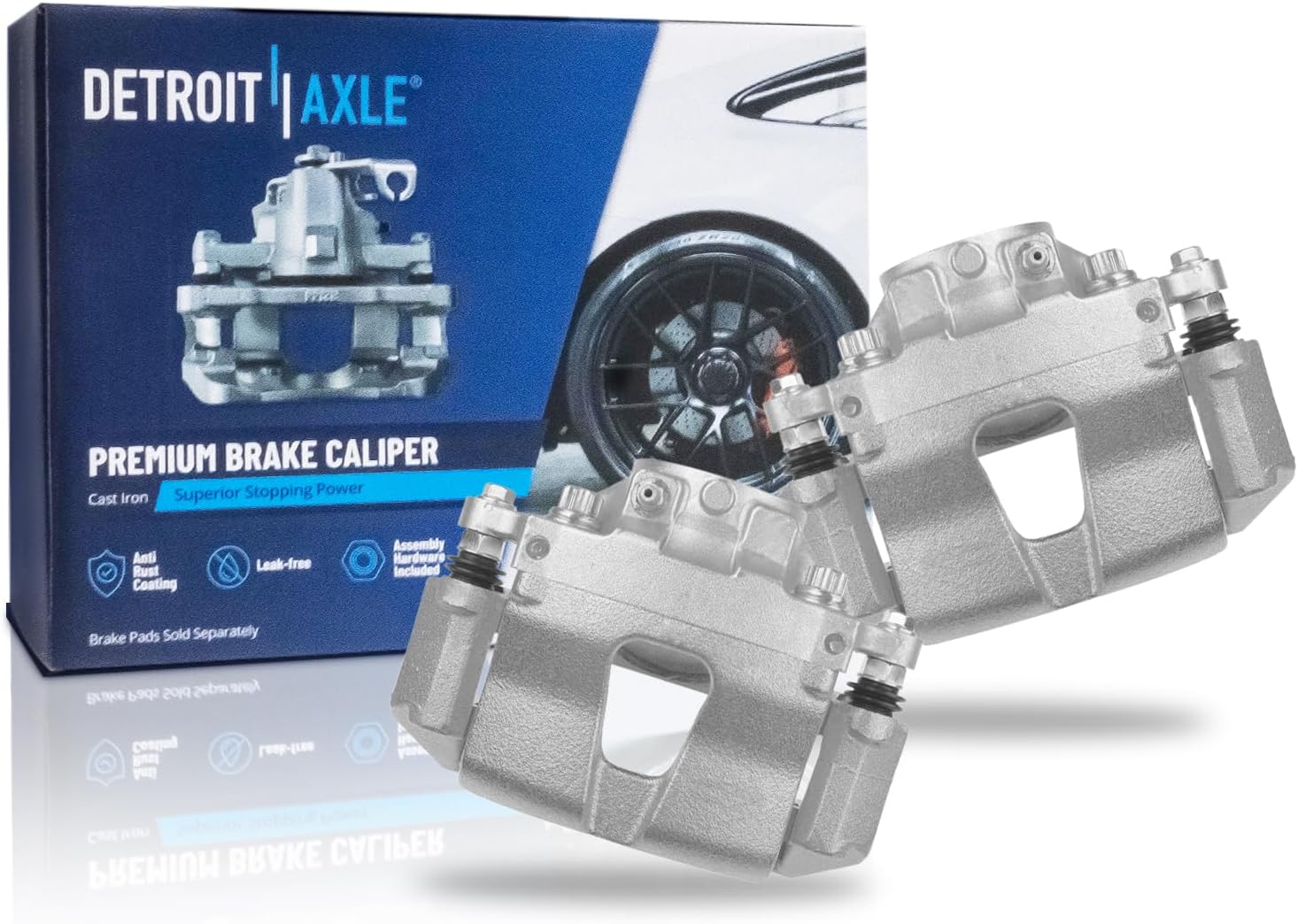 Pair Front Brake Calipers (Remanufactured)