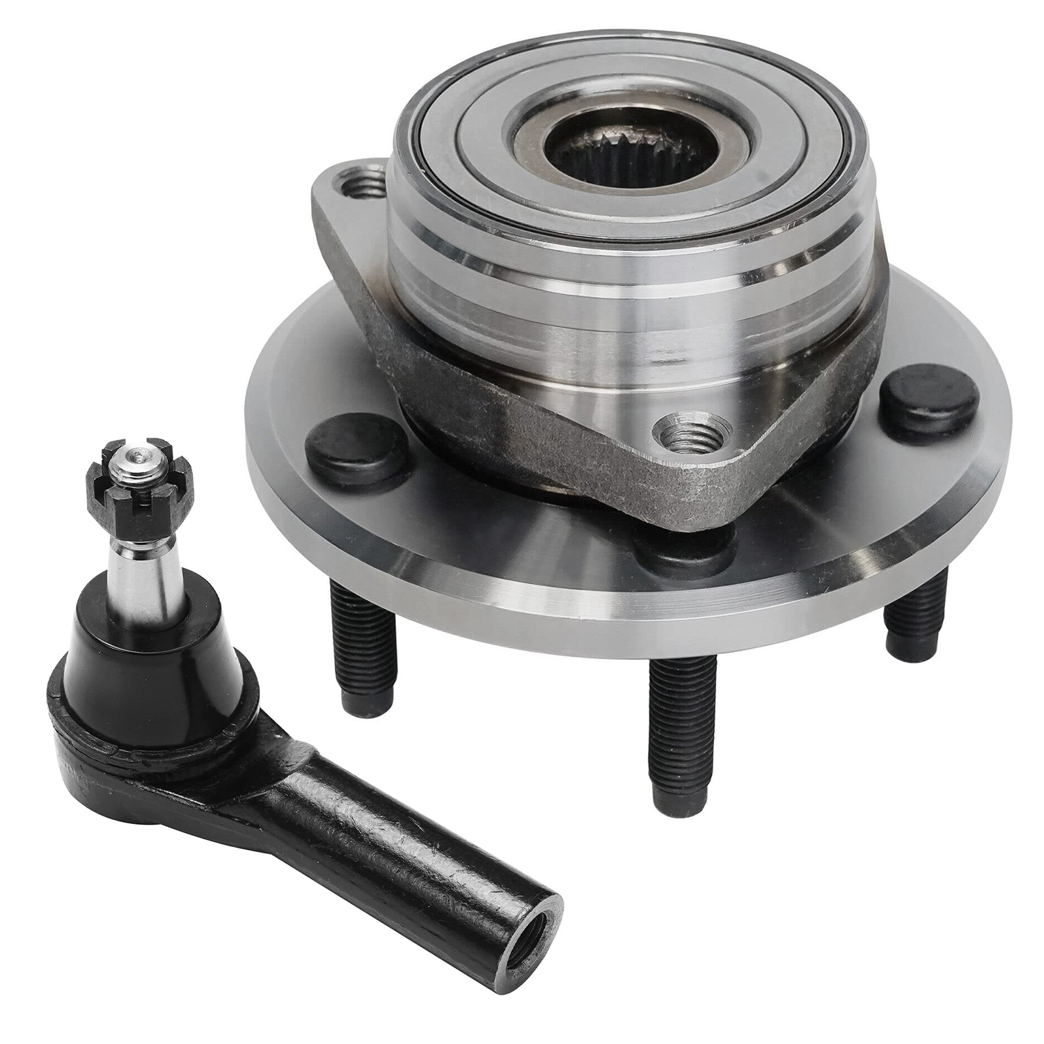 Front Wheel Hub and Bearing Outer Tie Rod Suspension Kit