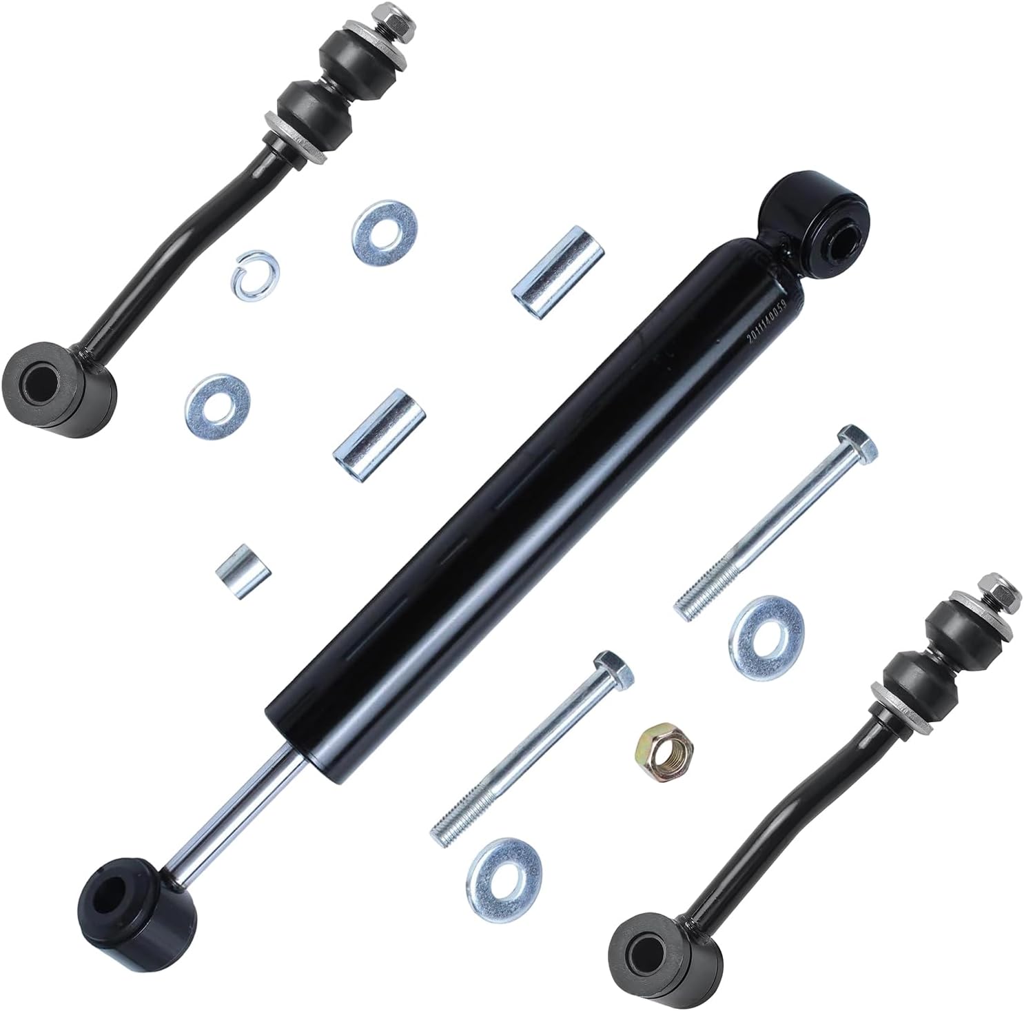 Front Steering Damper Shock Sway Bar Links Suspension Kit