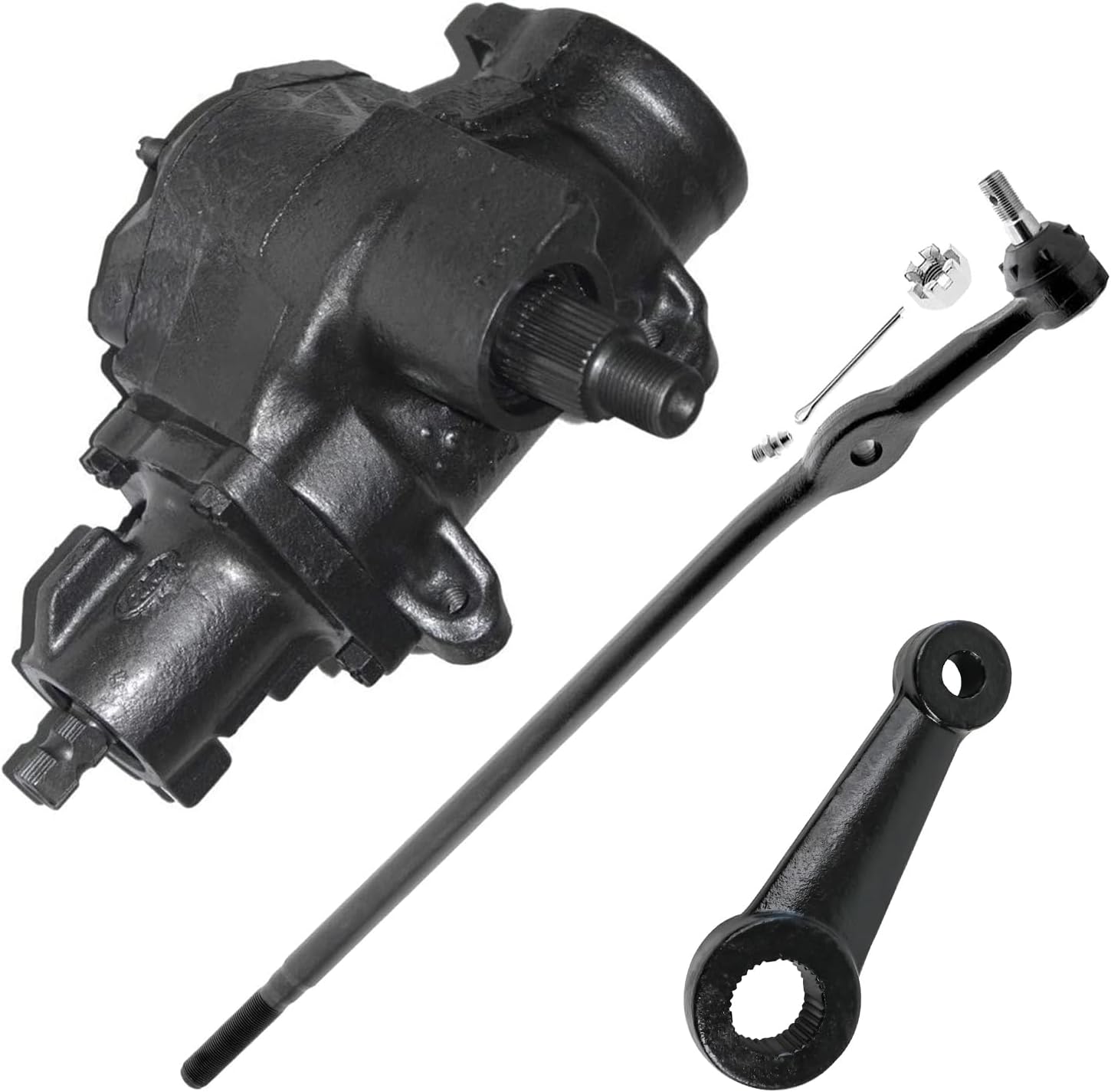 Front Gear Box Drag Link Pitman Arm Suspension Kit