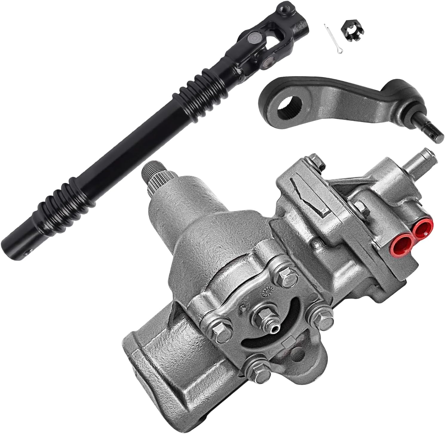 Gear Box Intermediate Steering Shaft Pitman Arm Suspension Kit