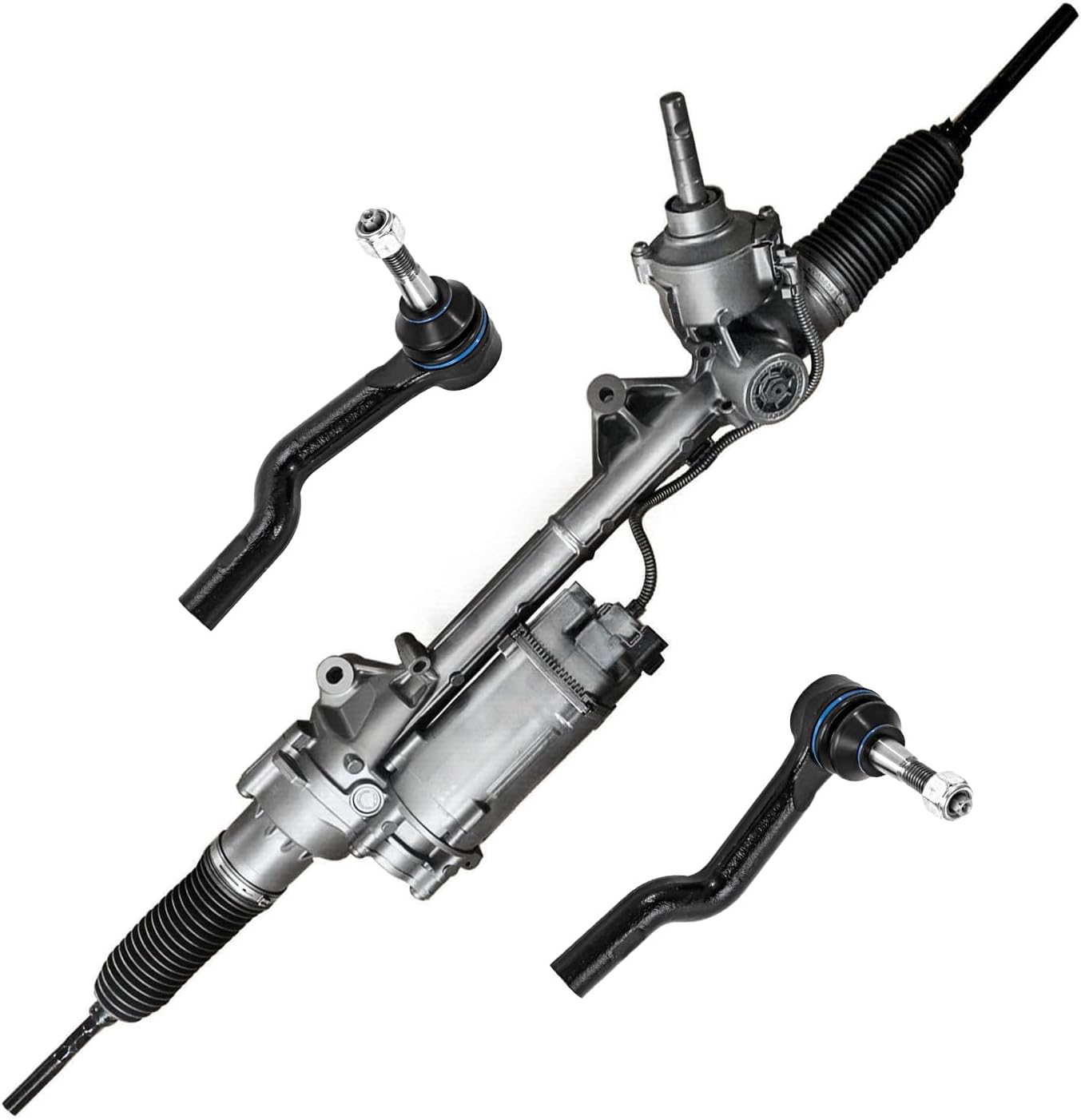 Front Electric Steering Rack and Pinion Outer Tie Rods Suspension Kit