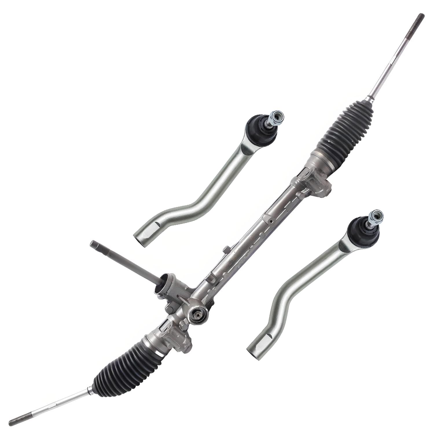 Front Power Steering Rack and Pinion Outer Tie Rods Suspension Kit