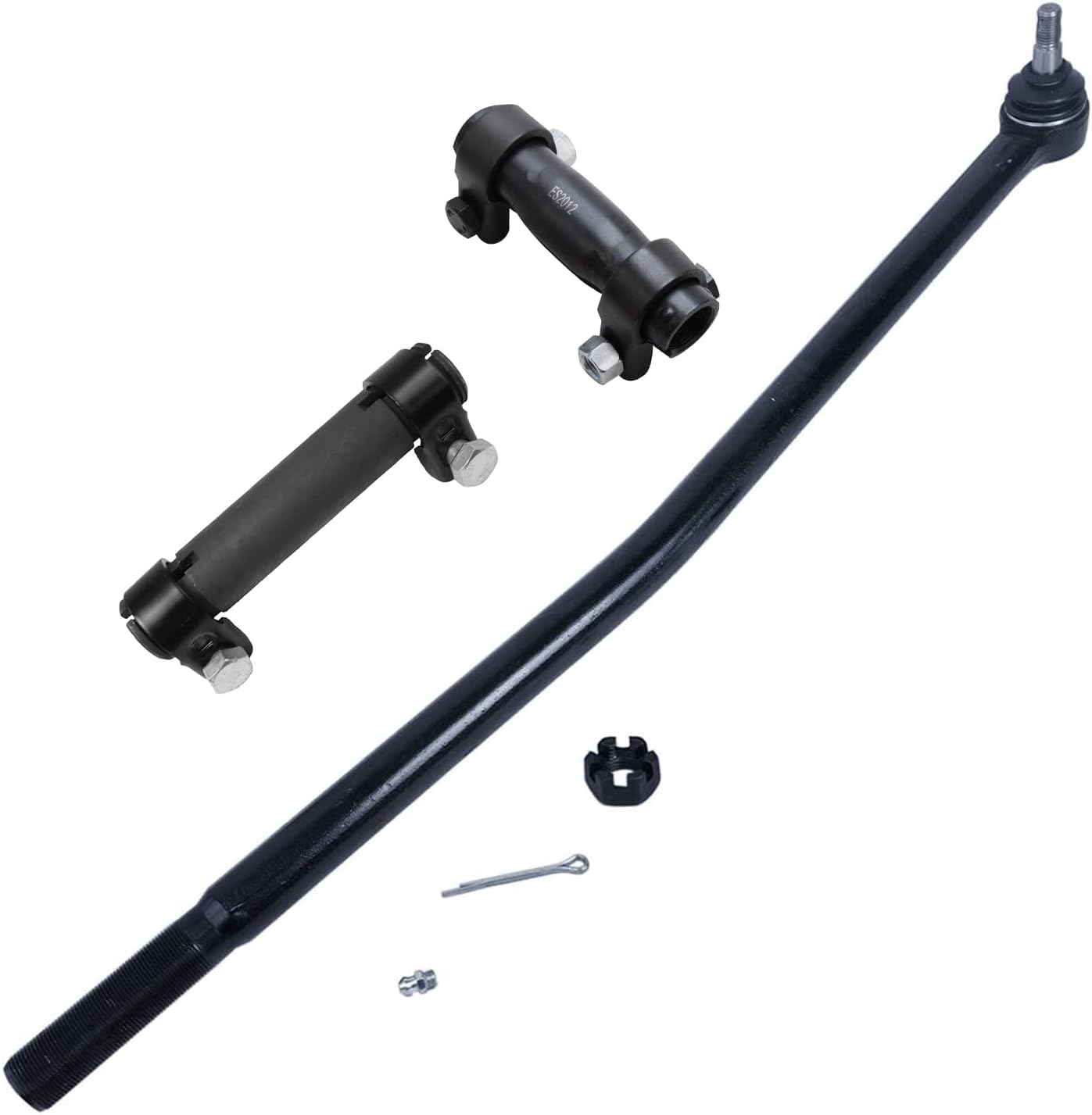 Front Right Inner Drag Link Left Tie Rod Adjusting Sleeves Suspension Kit