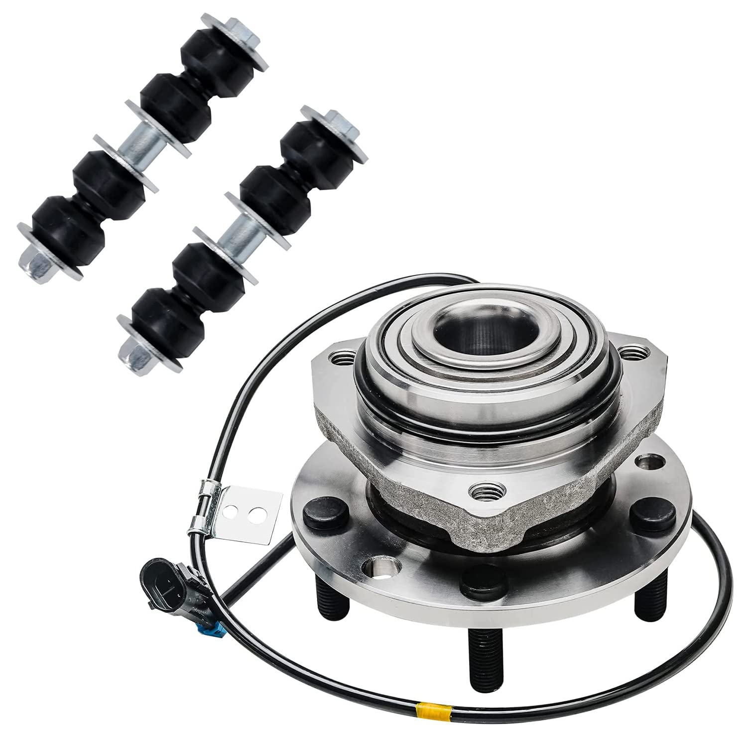 Front Wheel Hub and Bearing Sway Bar Links Suspension Kit