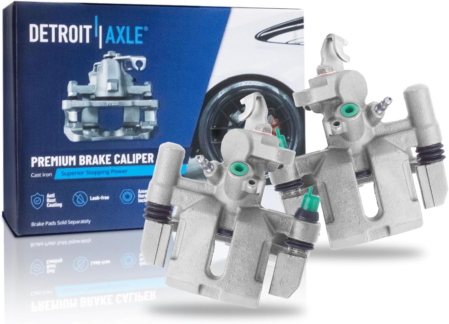 Pair Rear Brake Calipers (Remanufactured)