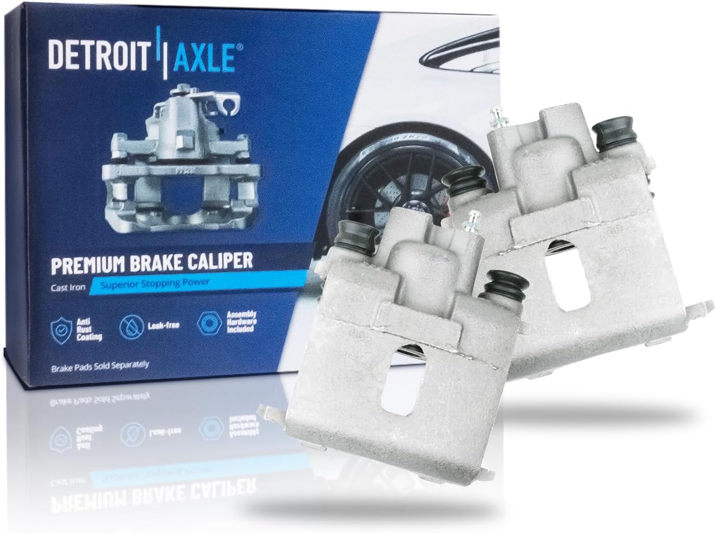 Pair Rear Brake Calipers (Remanufactured)