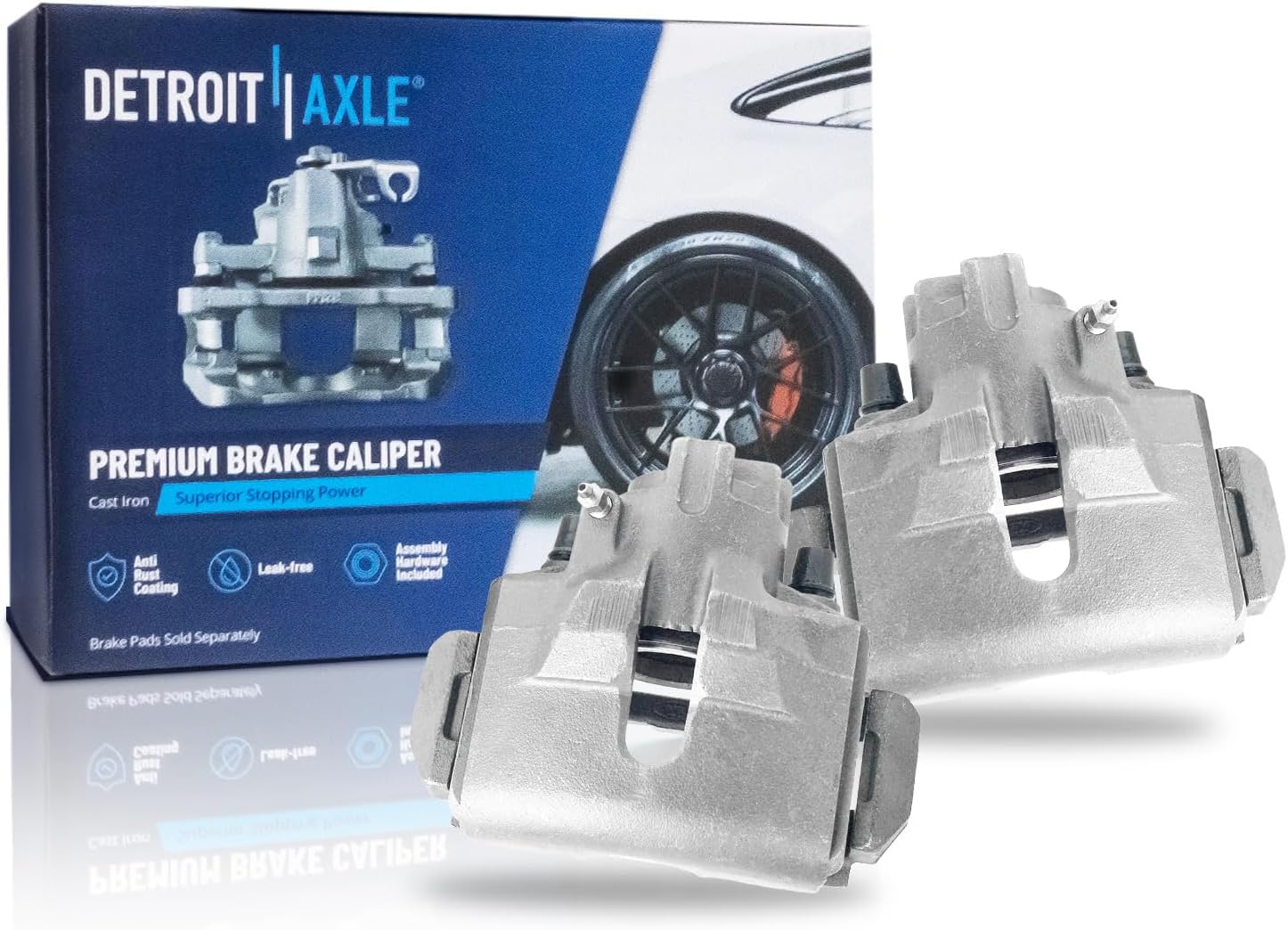 Pair Front Brake Calipers (Remanufactured)