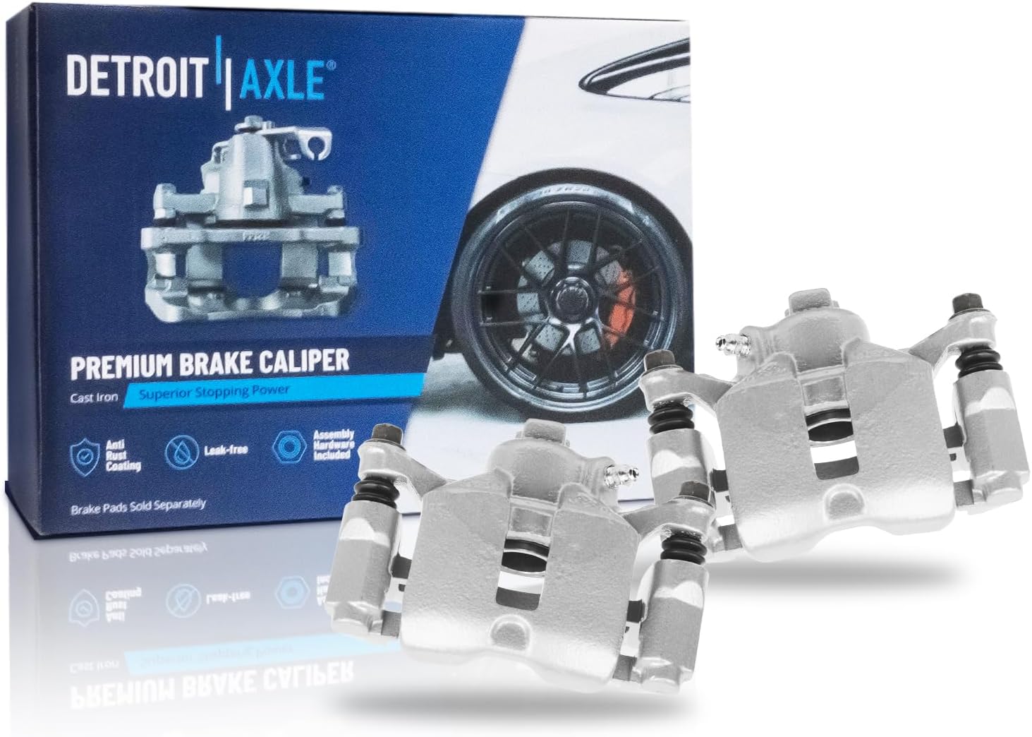 Pair Rear Brake Calipers (Remanufactured)