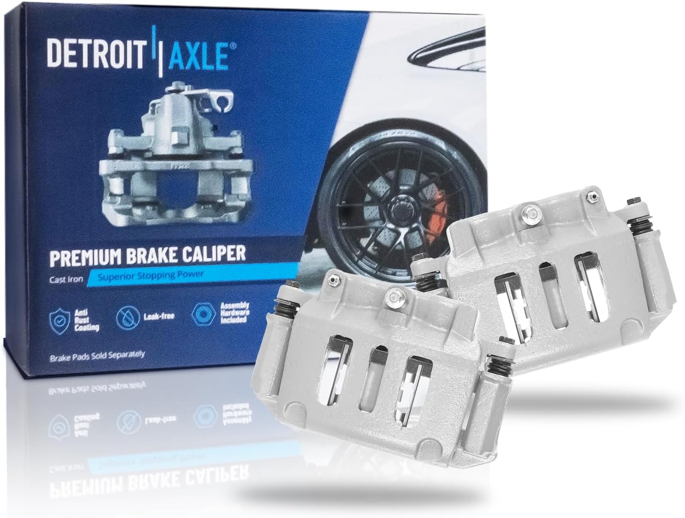 Pair Front Brake Calipers (Remanufactured)