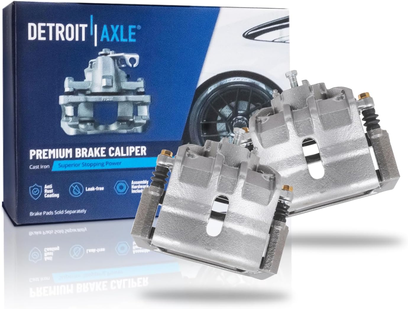 Pair Front Brake Calipers (Remanufactured)