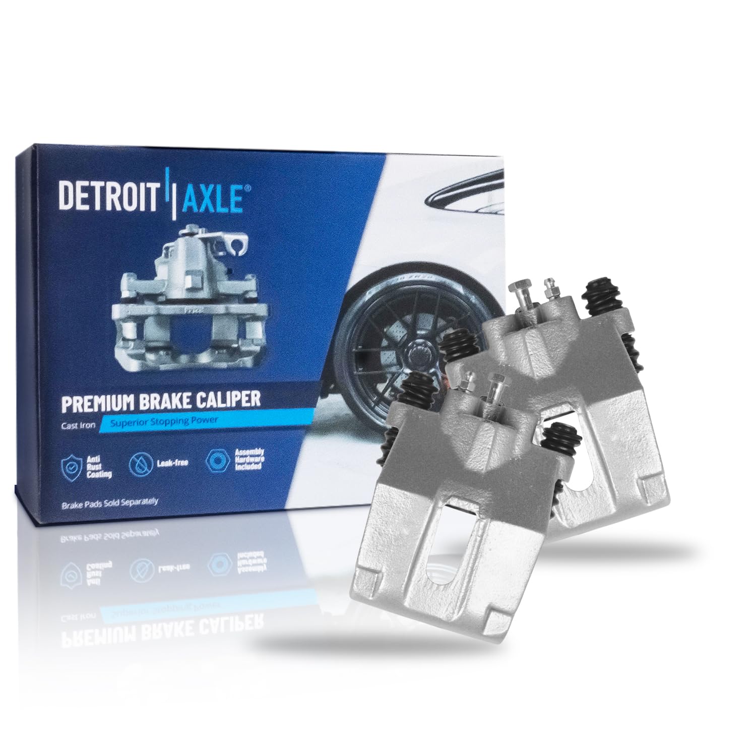 Pair Rear Brake Calipers (Remanufactured)