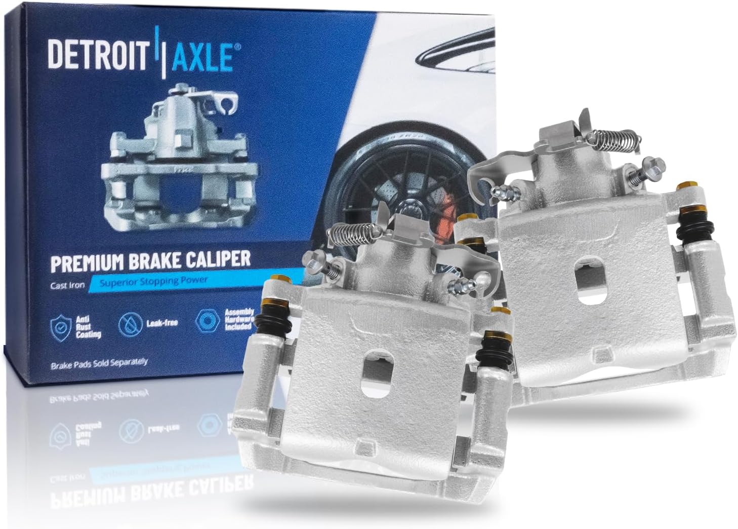 Pair Rear Brake Calipers (Remanufactured)