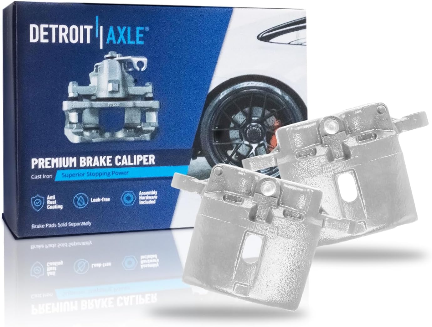 Pair Front Brake Calipers (Remanufactured)