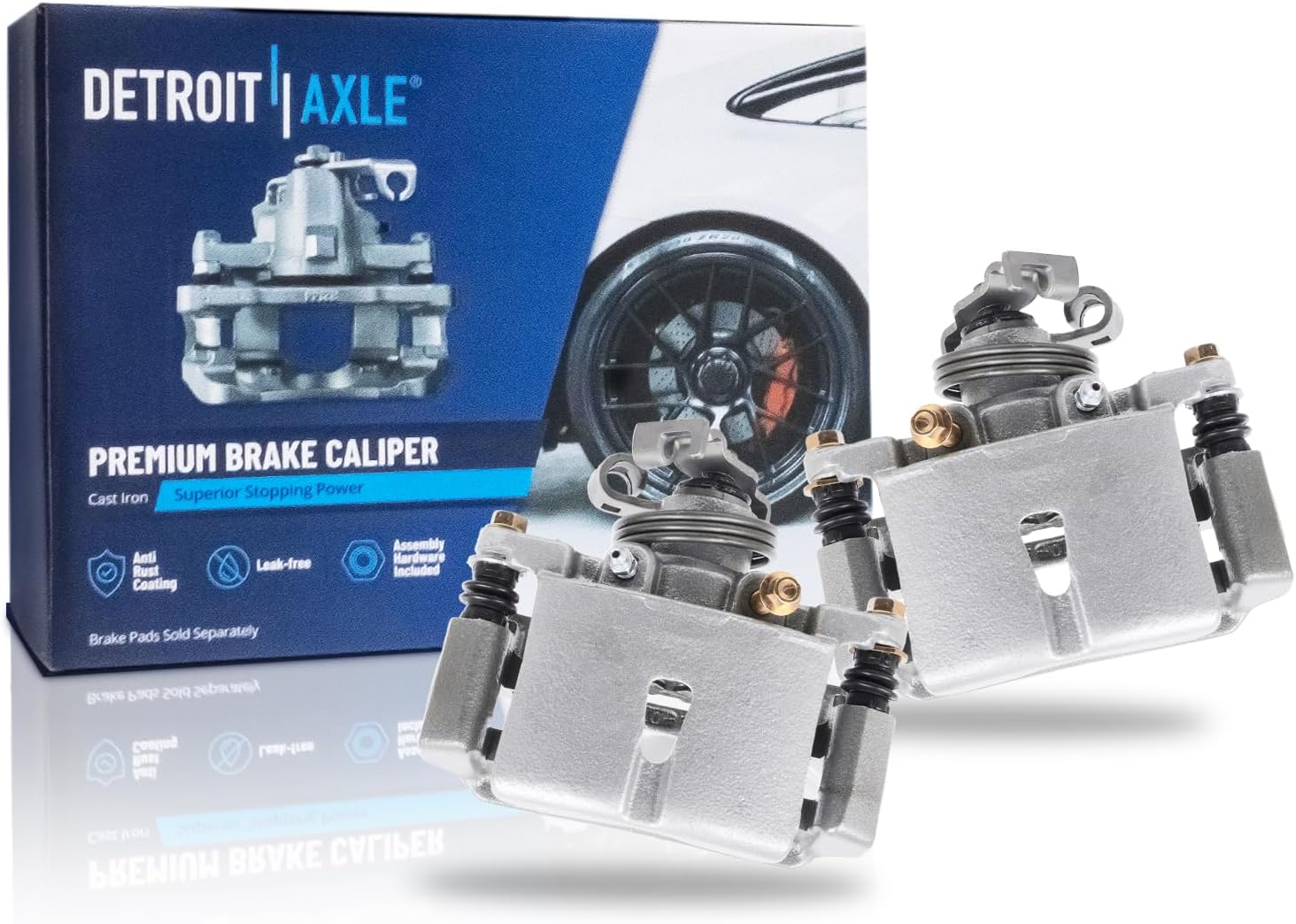 Pair Rear Brake Calipers (Remanufactured)