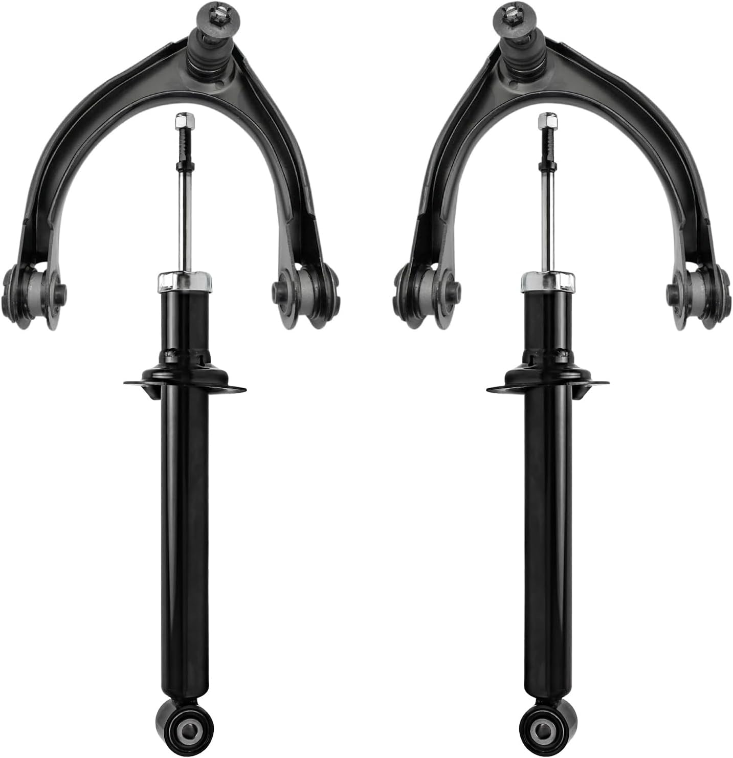 4pc Front Shocks Upper Control Arms Suspension Kit