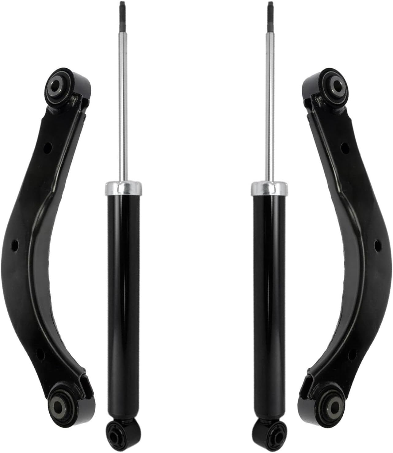 4pc Rear Shocks Upper Control Arms Suspension Kit