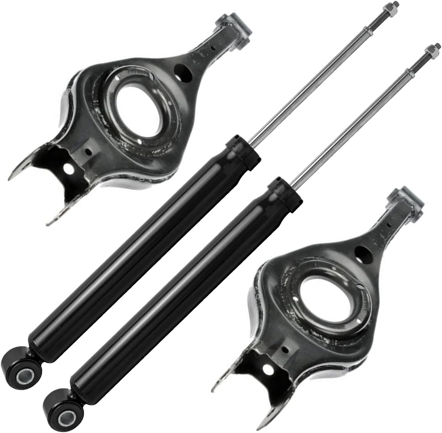 4pc Rear Shocks Lower Control Arms Suspension Kit