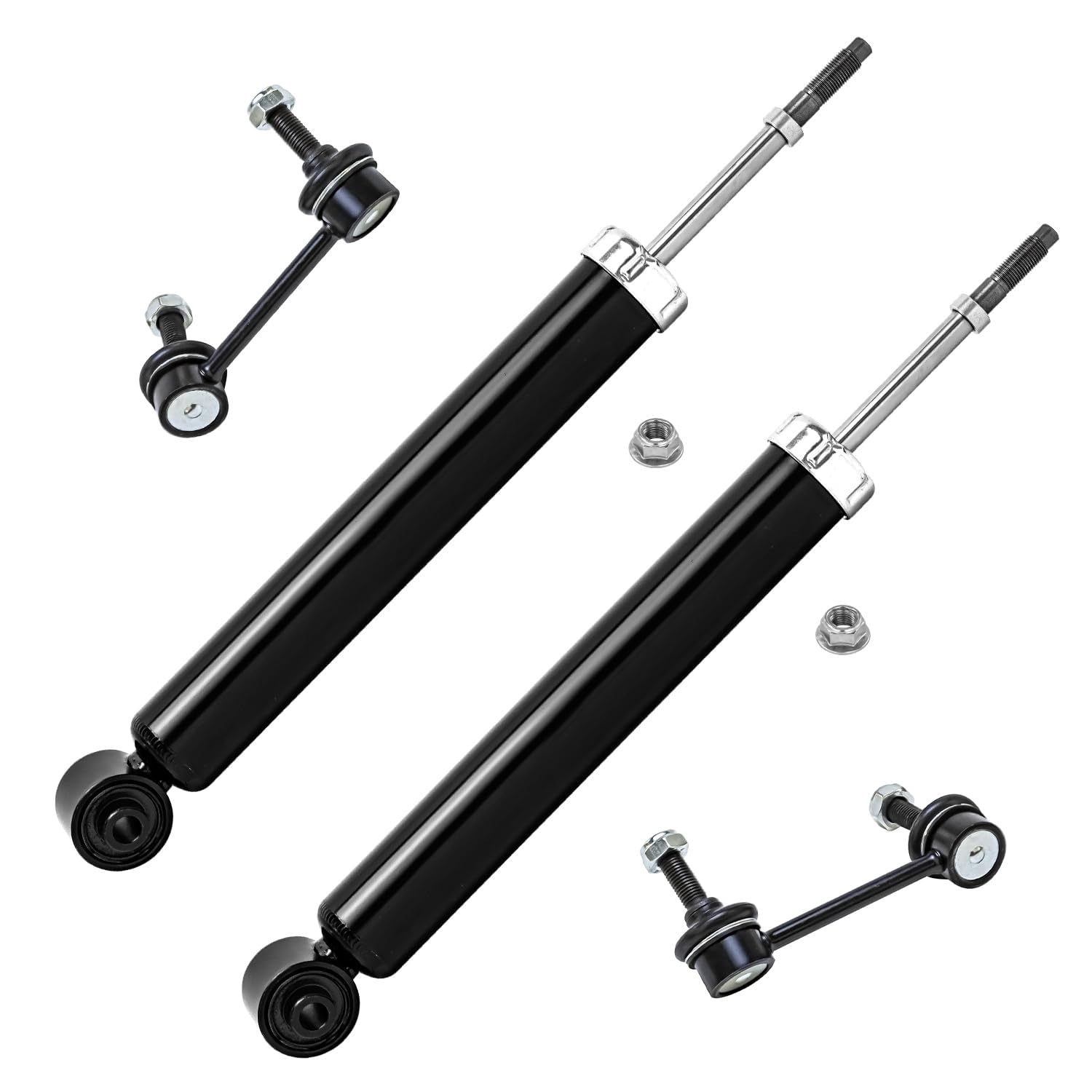 4pc Rear Shock Absorbers Sway Bar Links Suspension Kit