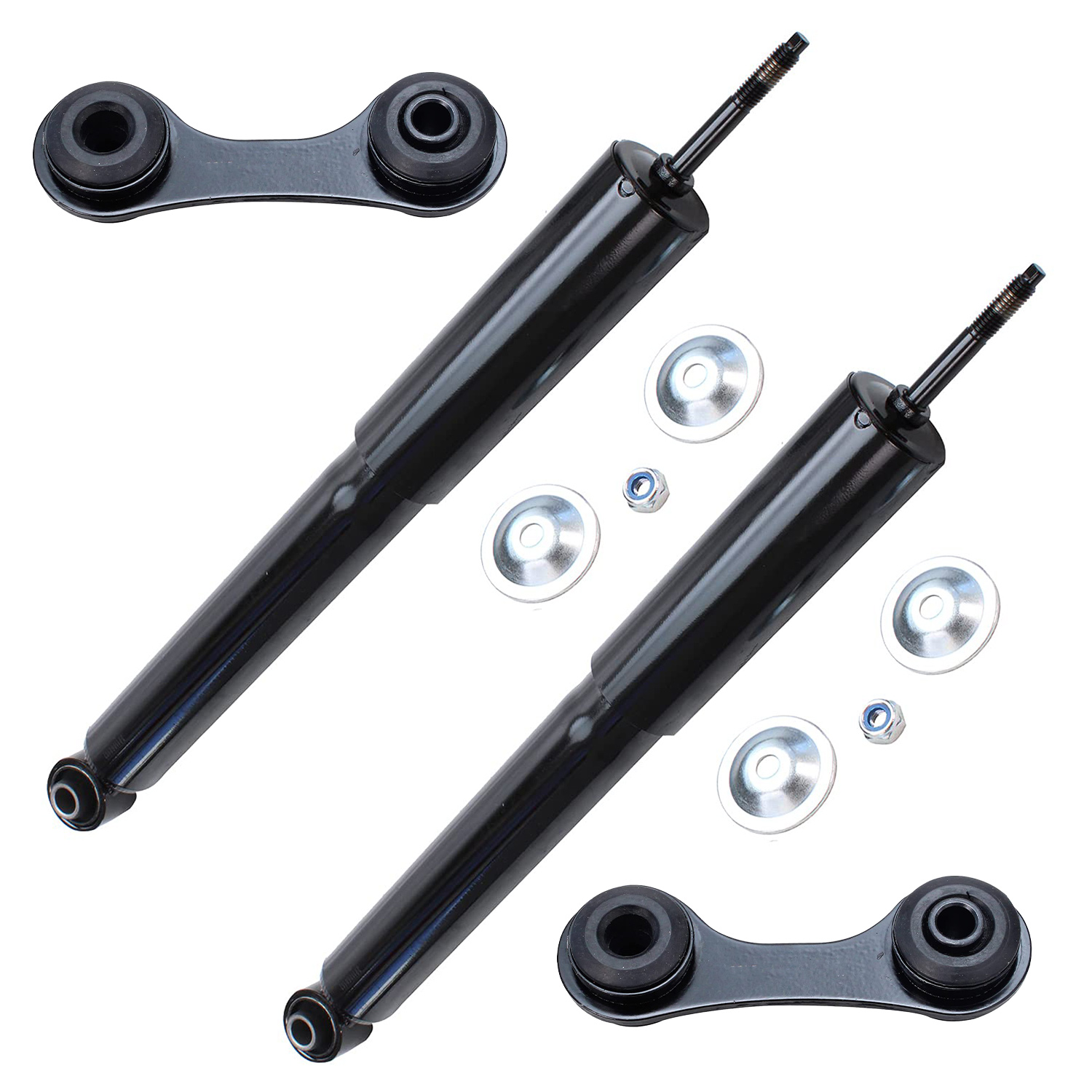 4pc Rear Shocks Sway Bar Links Suspension Kit