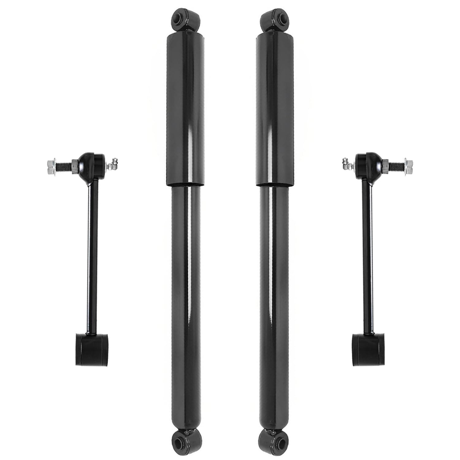 4pc Rear Shocks Sway Bar Links Suspension Kit