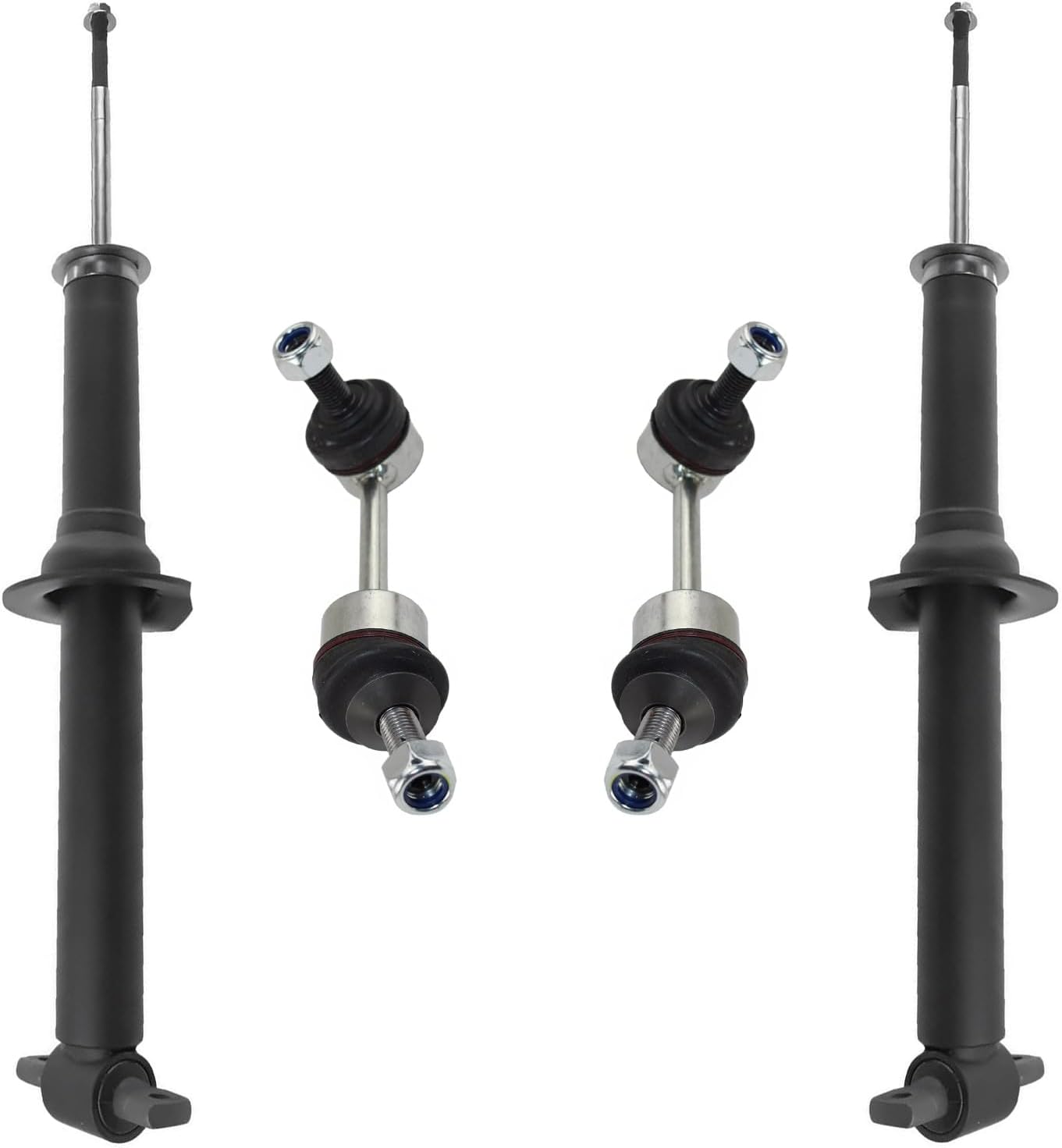 4pc Rear Shock Absorbers Sway Bar Links Suspension Kit