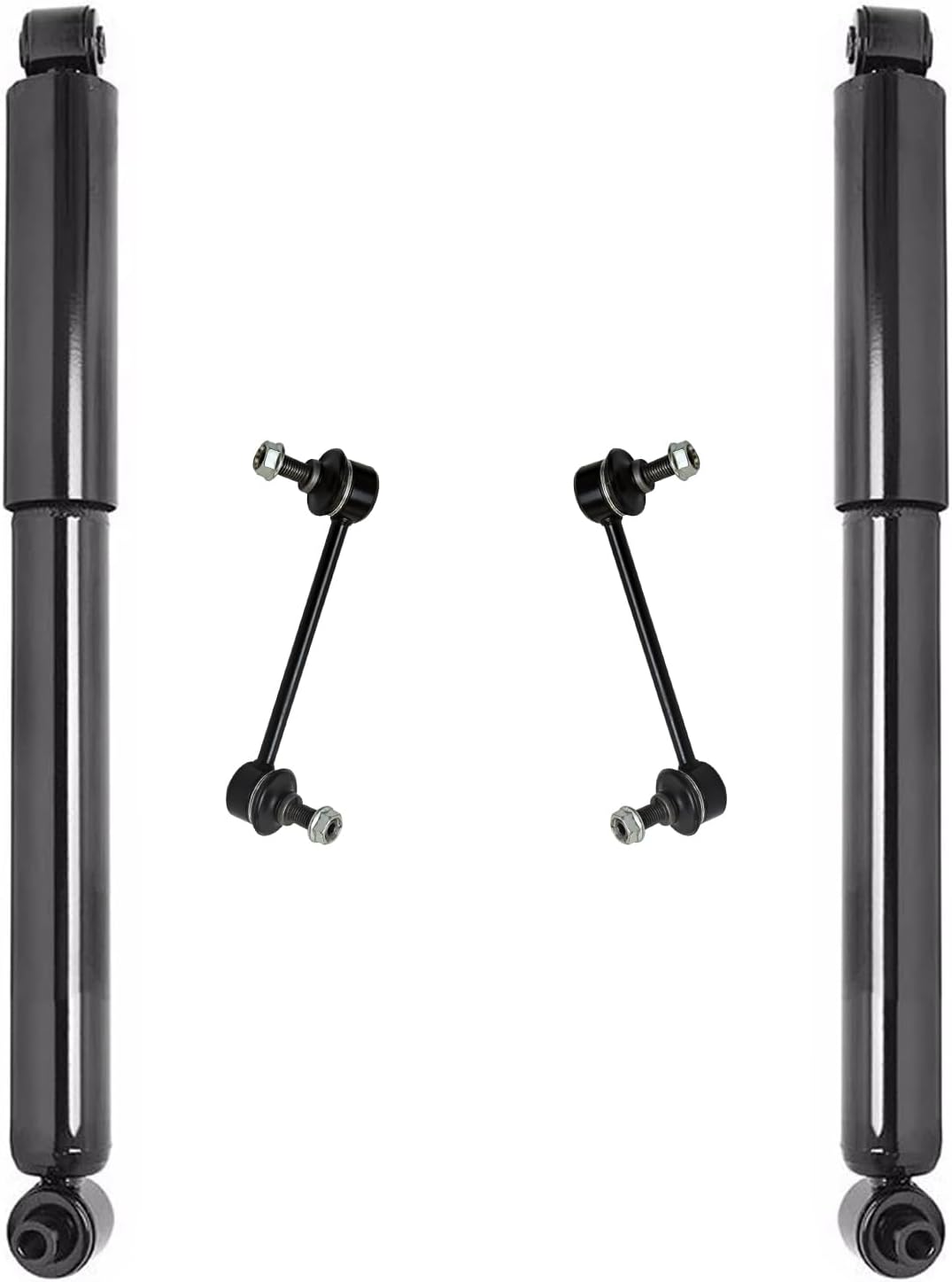 4pc Rear Shock Absorbers Sway Bar Links Suspension Kit