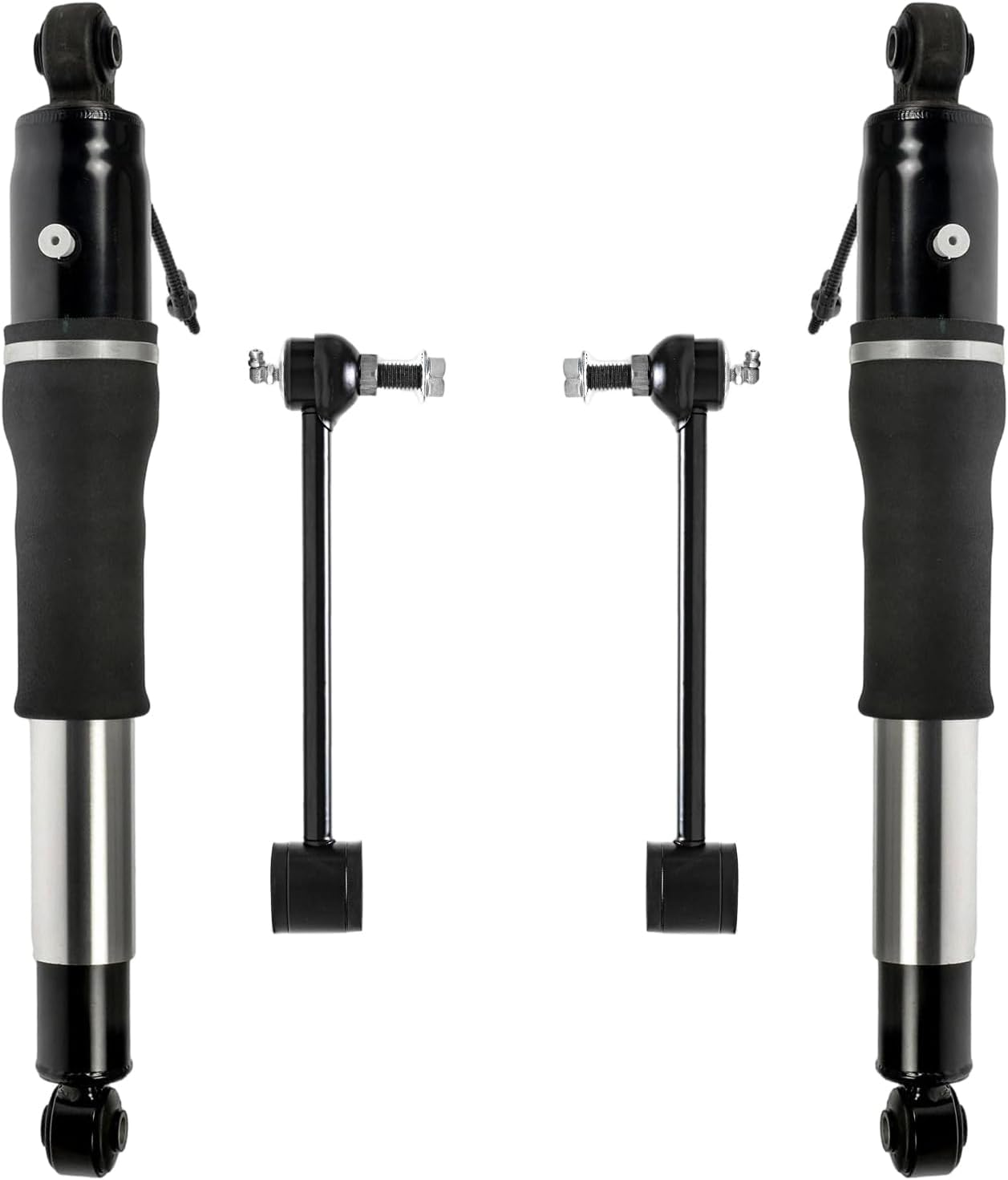 4pc Rear Shocks Sway Bar Links Suspension Kit