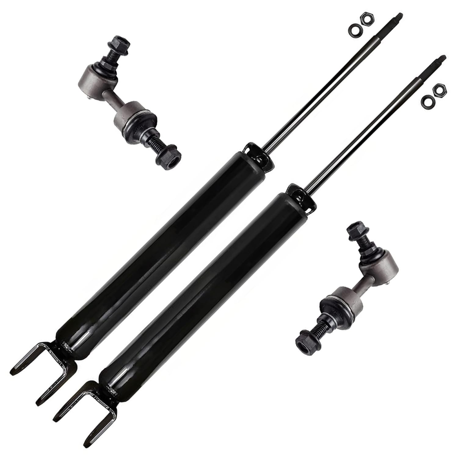 4pc Rear Shocks Sway Bar Links Suspension Kit