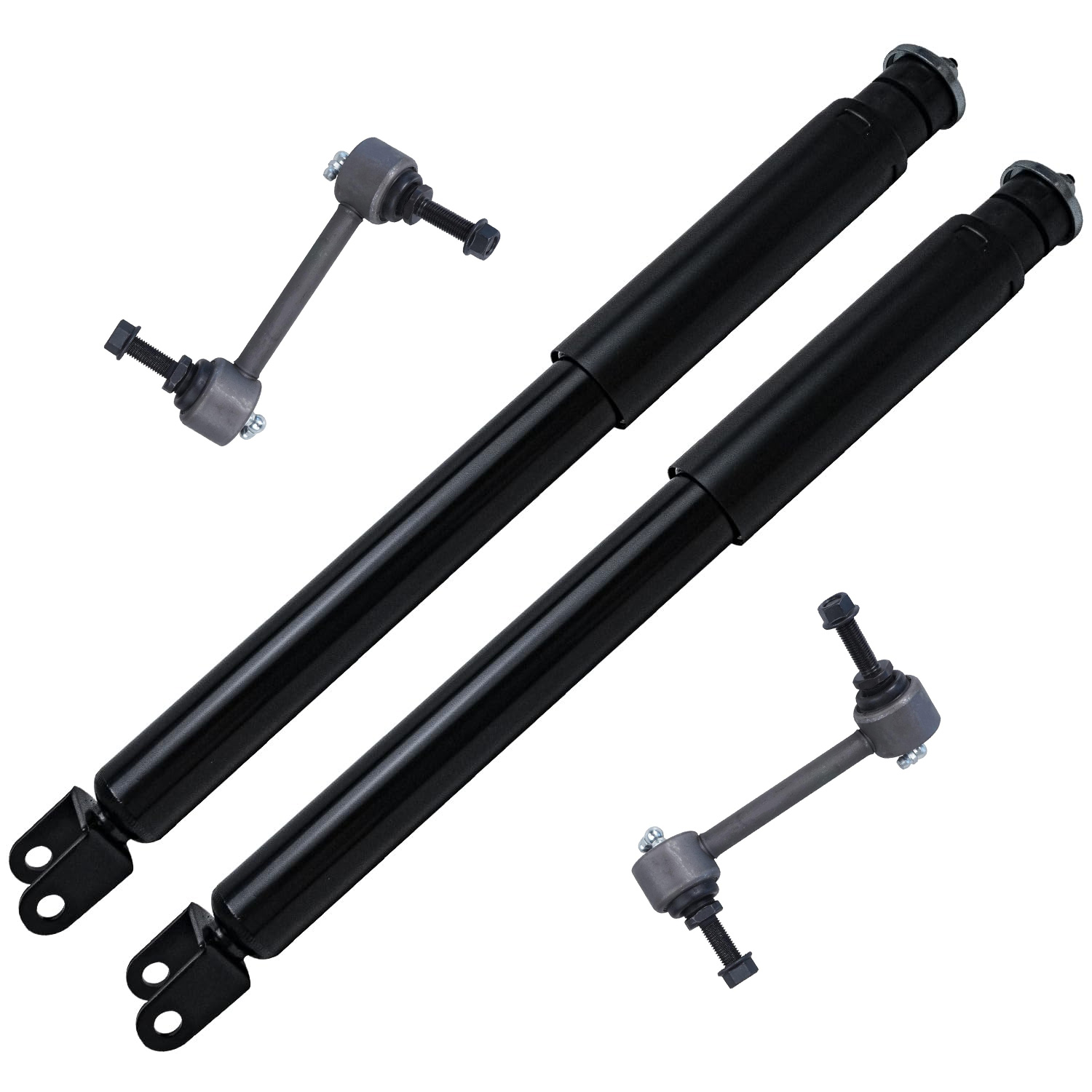 4pc Rear Shocks Sway Bar Links Suspension Kit