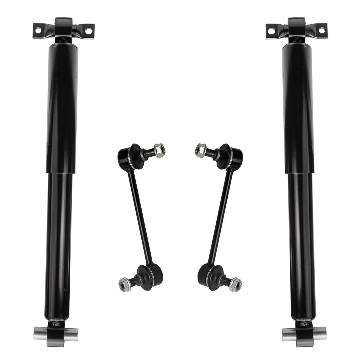 4pc Rear Shocks Sway Bar Links Suspension Kit