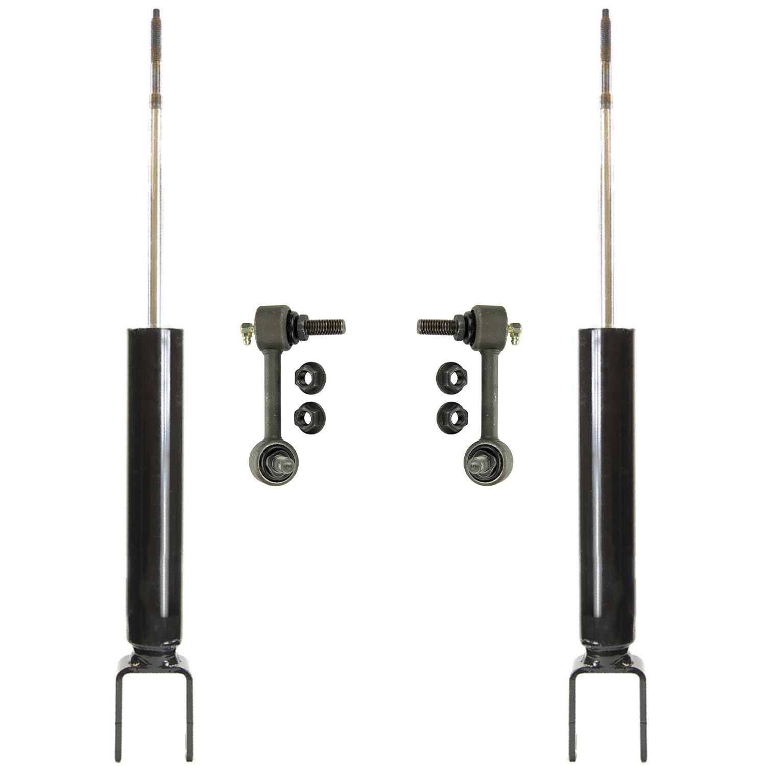 4pc Rear Shocks Sway Bar Links Suspension Kit