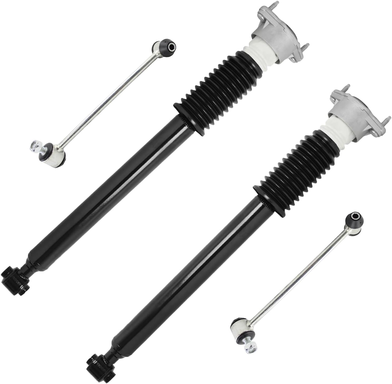 4pc Rear Shocks Sway Bar Links Suspension Kit