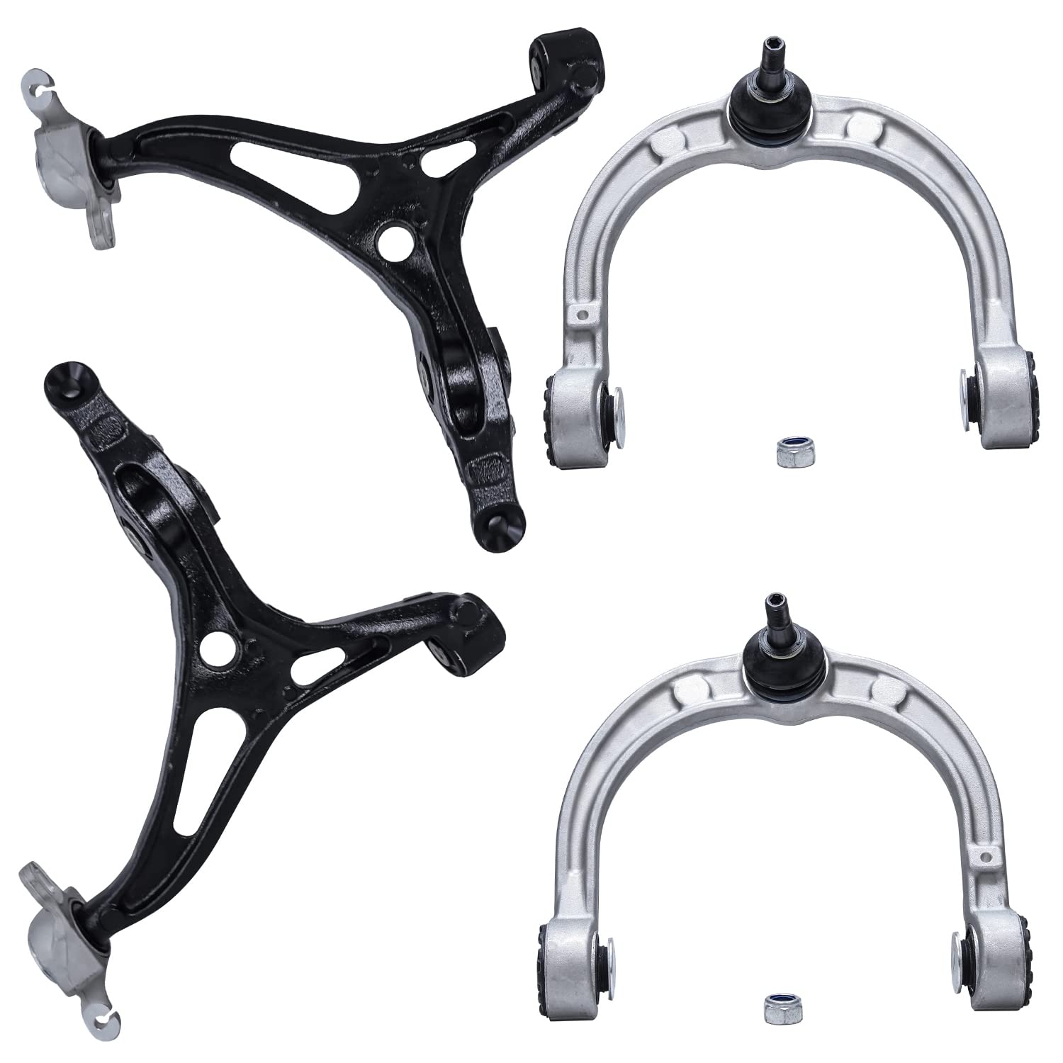 4pc Front Upper Lower Control Arms Kit