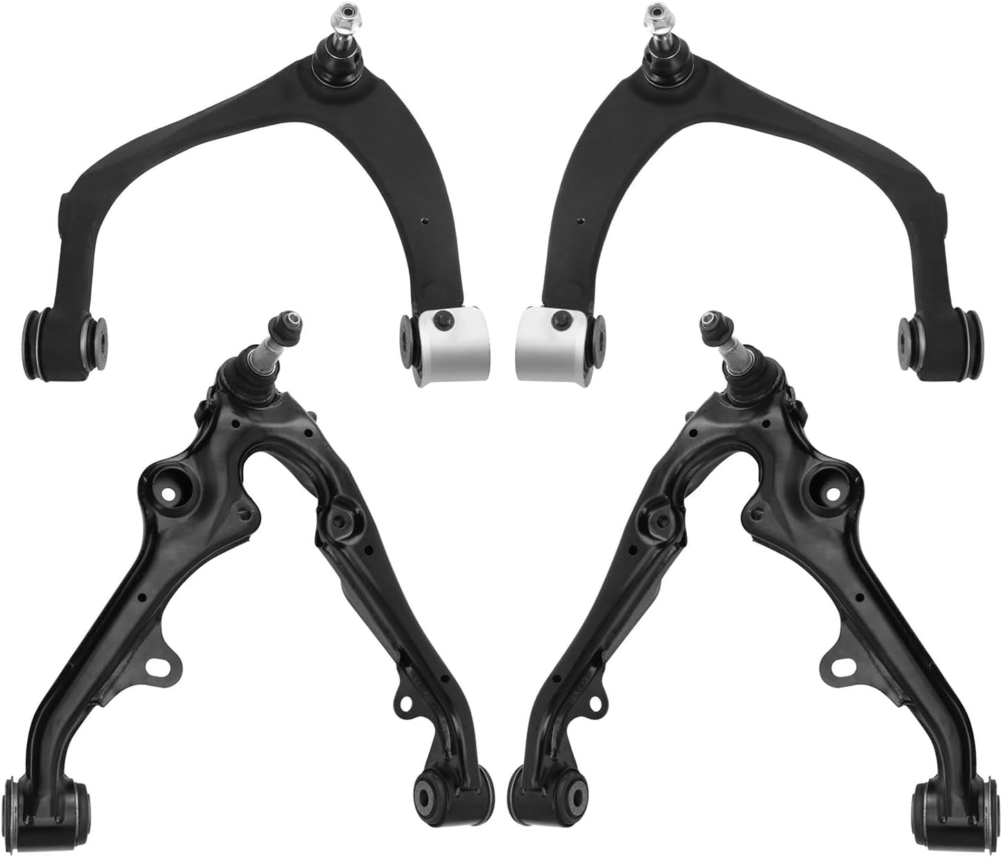 4pc Front Upper Lower Control Arms w/Ball Joints Kit