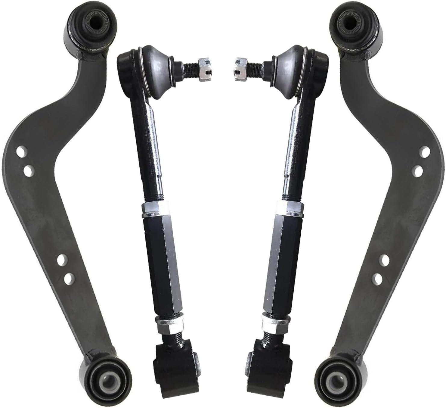 4pc Rear Upper Lower Forward Control Arms Kit