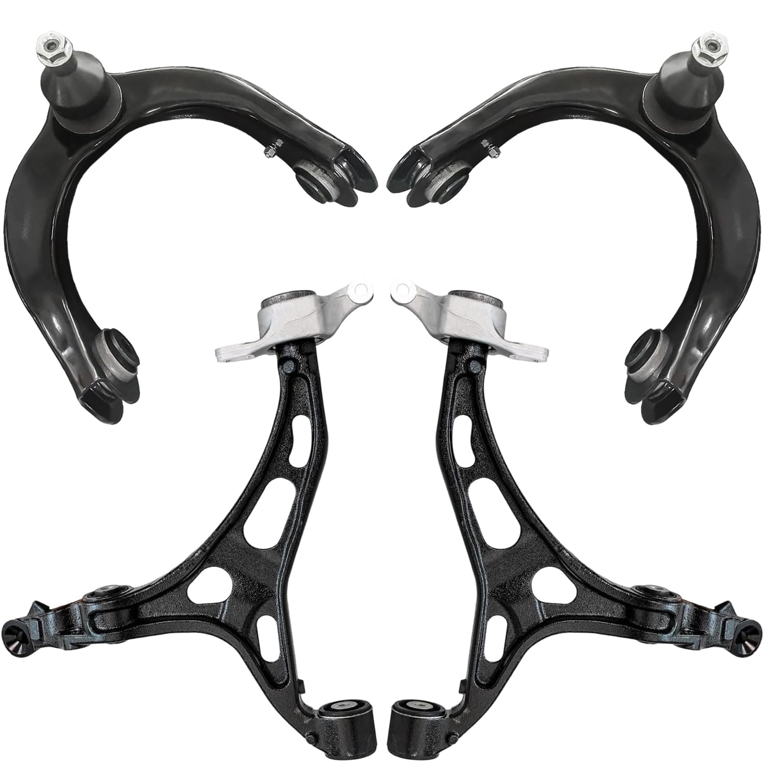 4pc Front Upper Lower Control Arms Suspension Kit