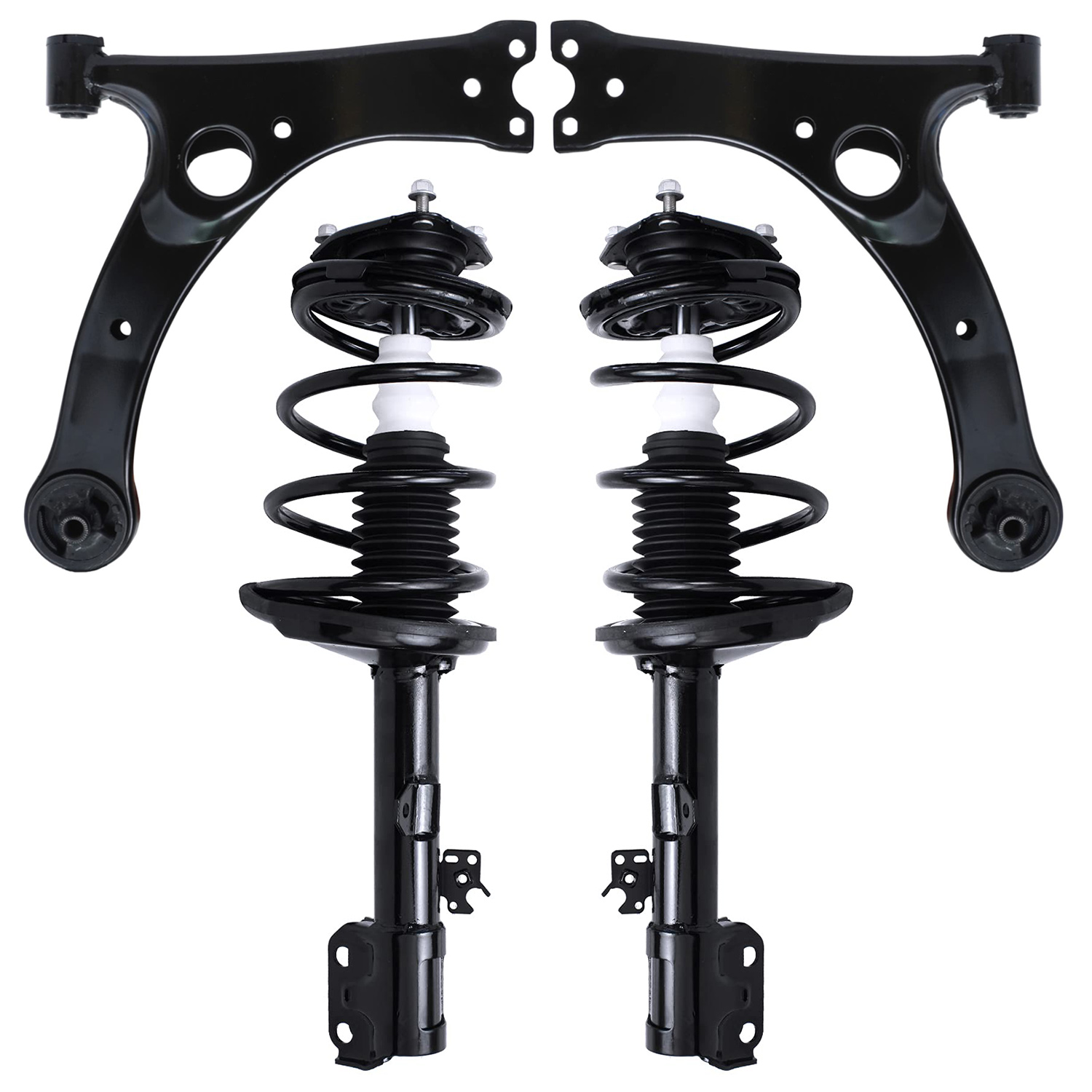 4pc Front Struts Lower Control Arms Suspension Kit