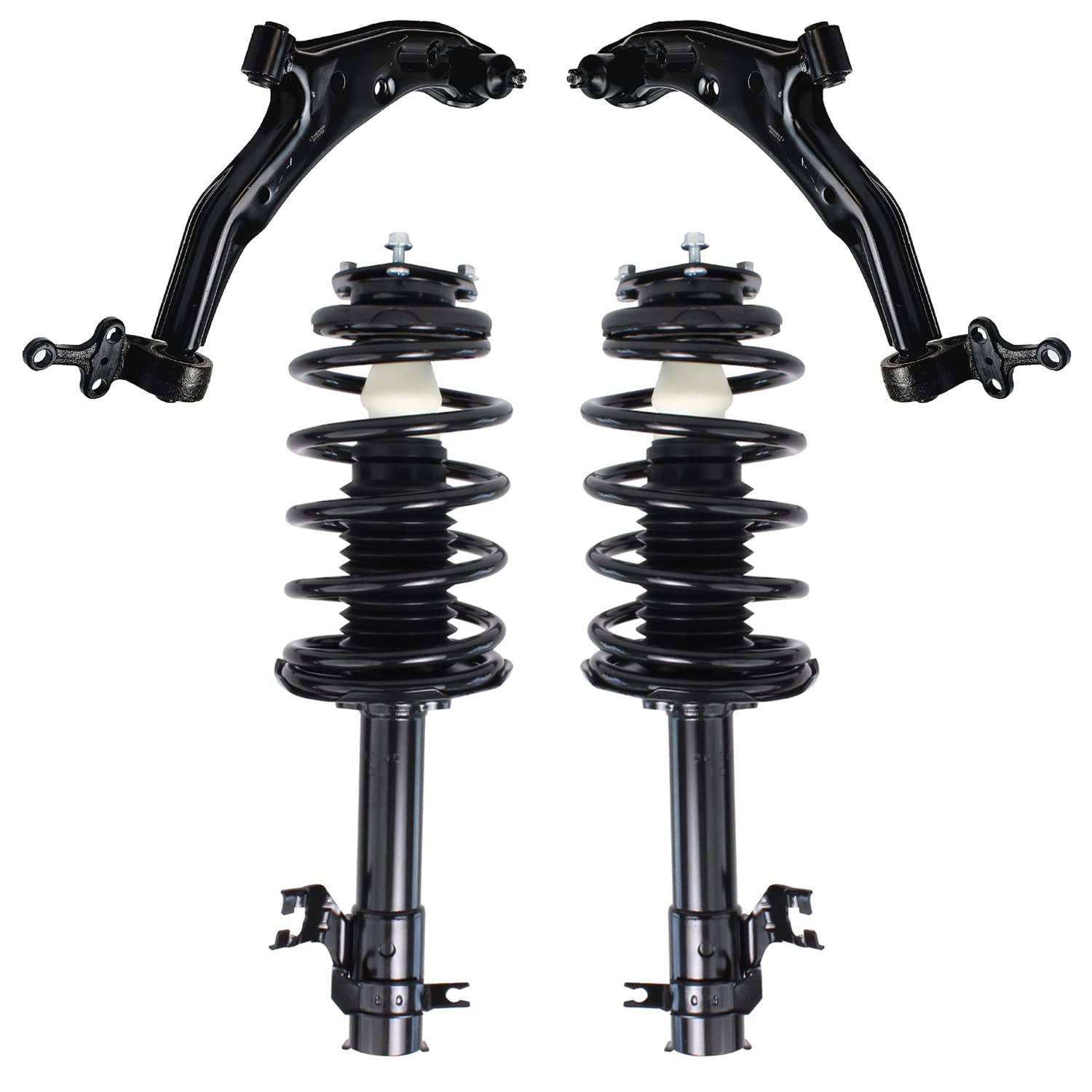 4pc Front Struts Lower Control Arms Suspension Kit