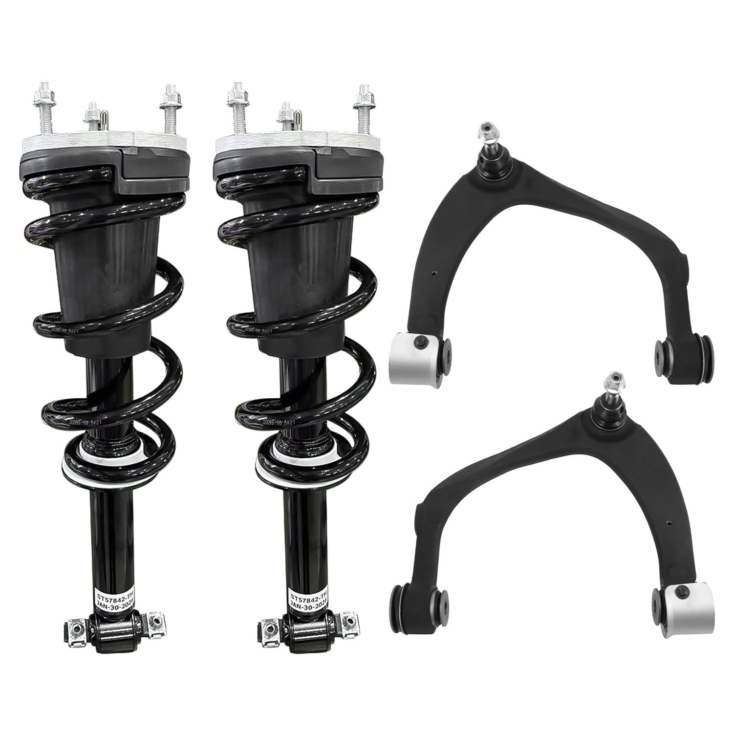 4pc Front Struts Upper Control Arms Suspension Kit