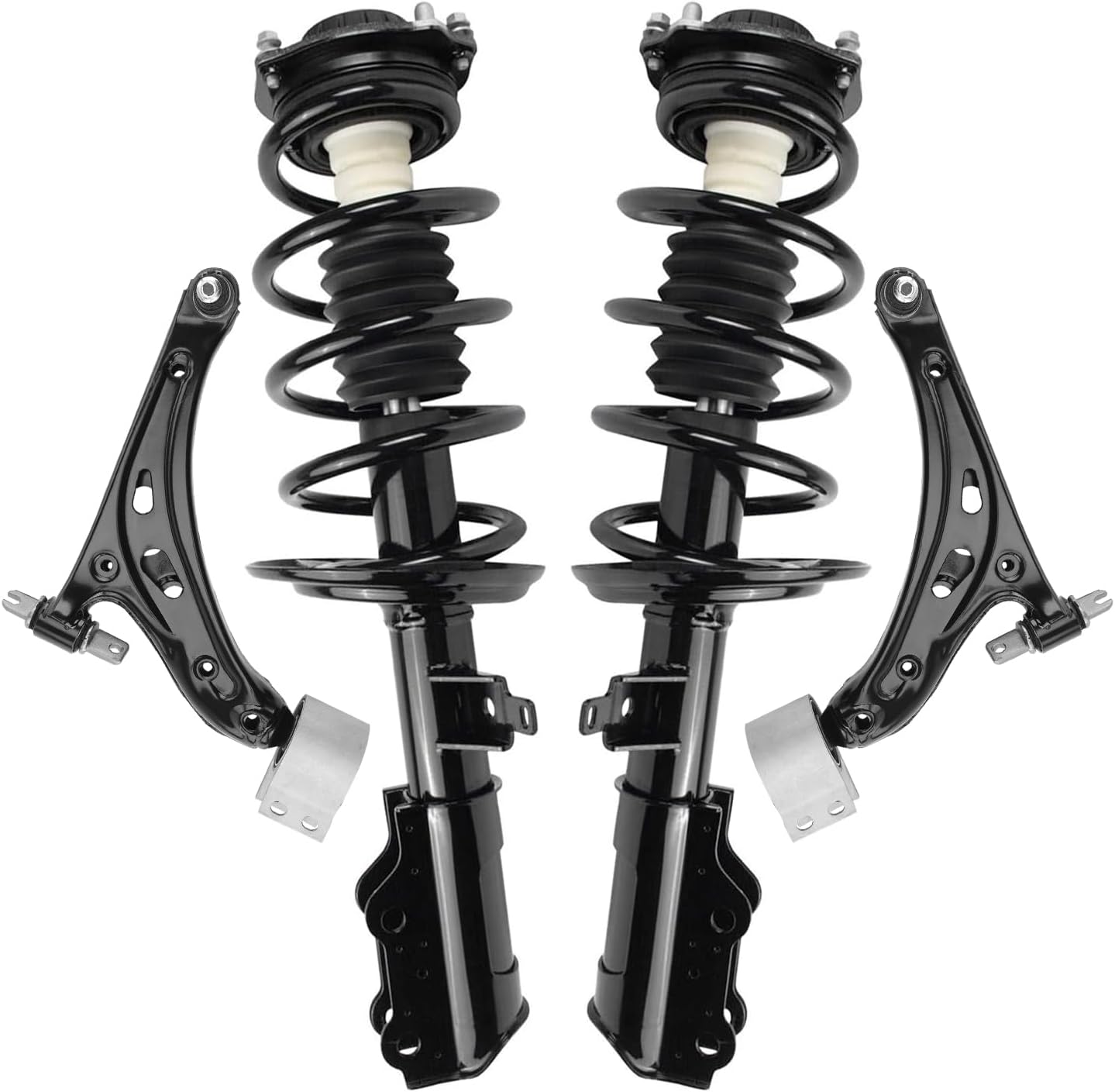 4pc Front Struts Lower Control Arms Suspension Kit