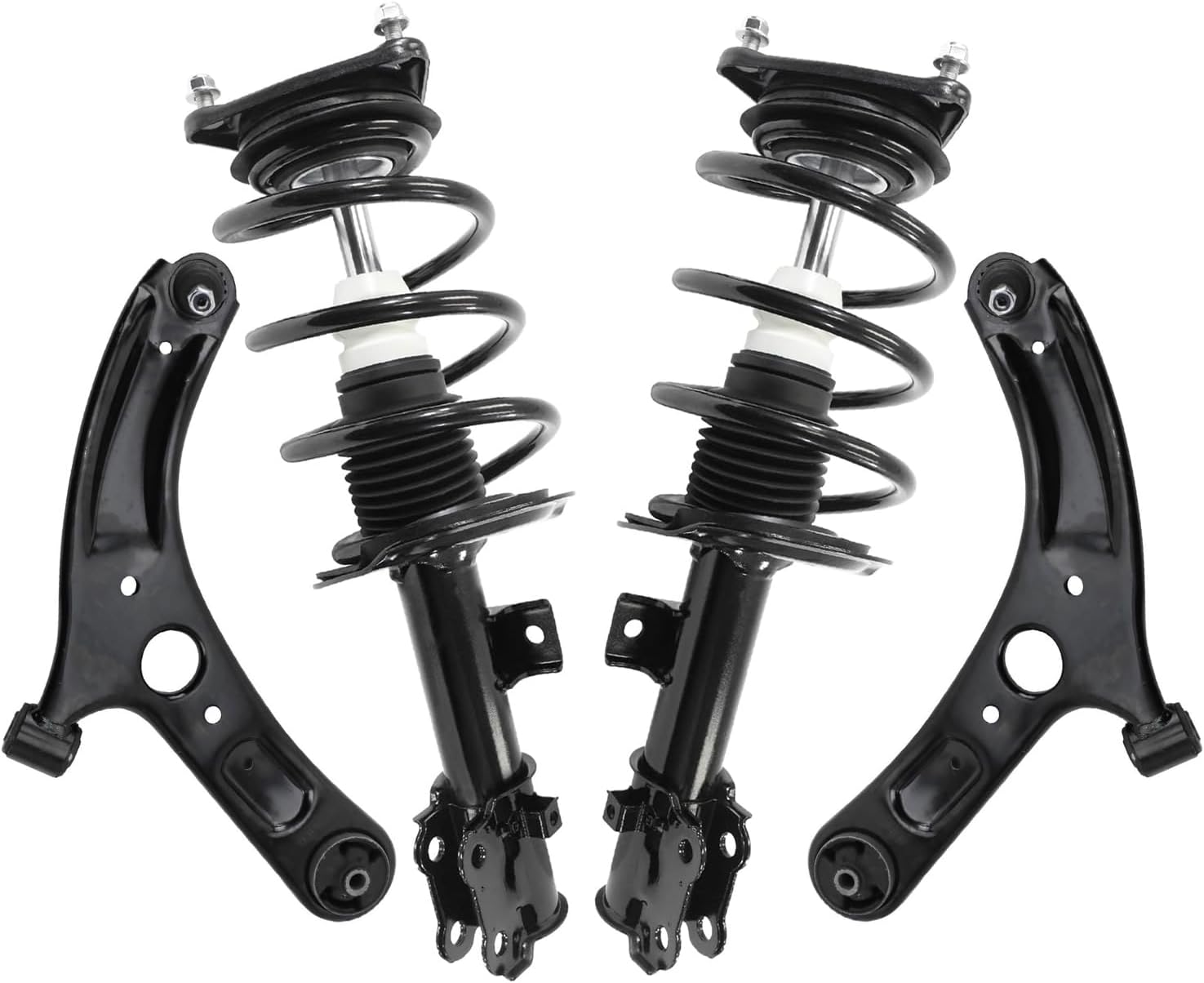 4pc Front Struts Lower Control Arms Suspension Kit