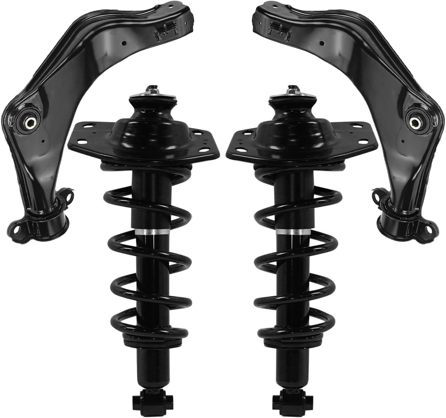 4pc Rear Struts Upper Control Arms Suspension Kit