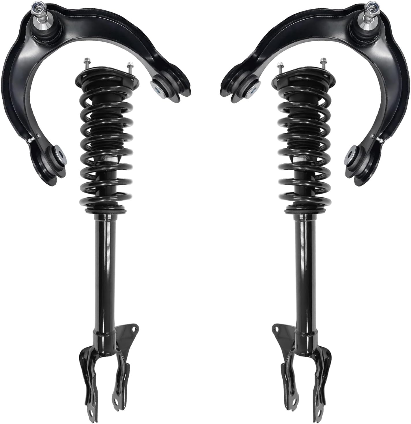 4pc Front Struts Upper Control Arms Suspension Kit